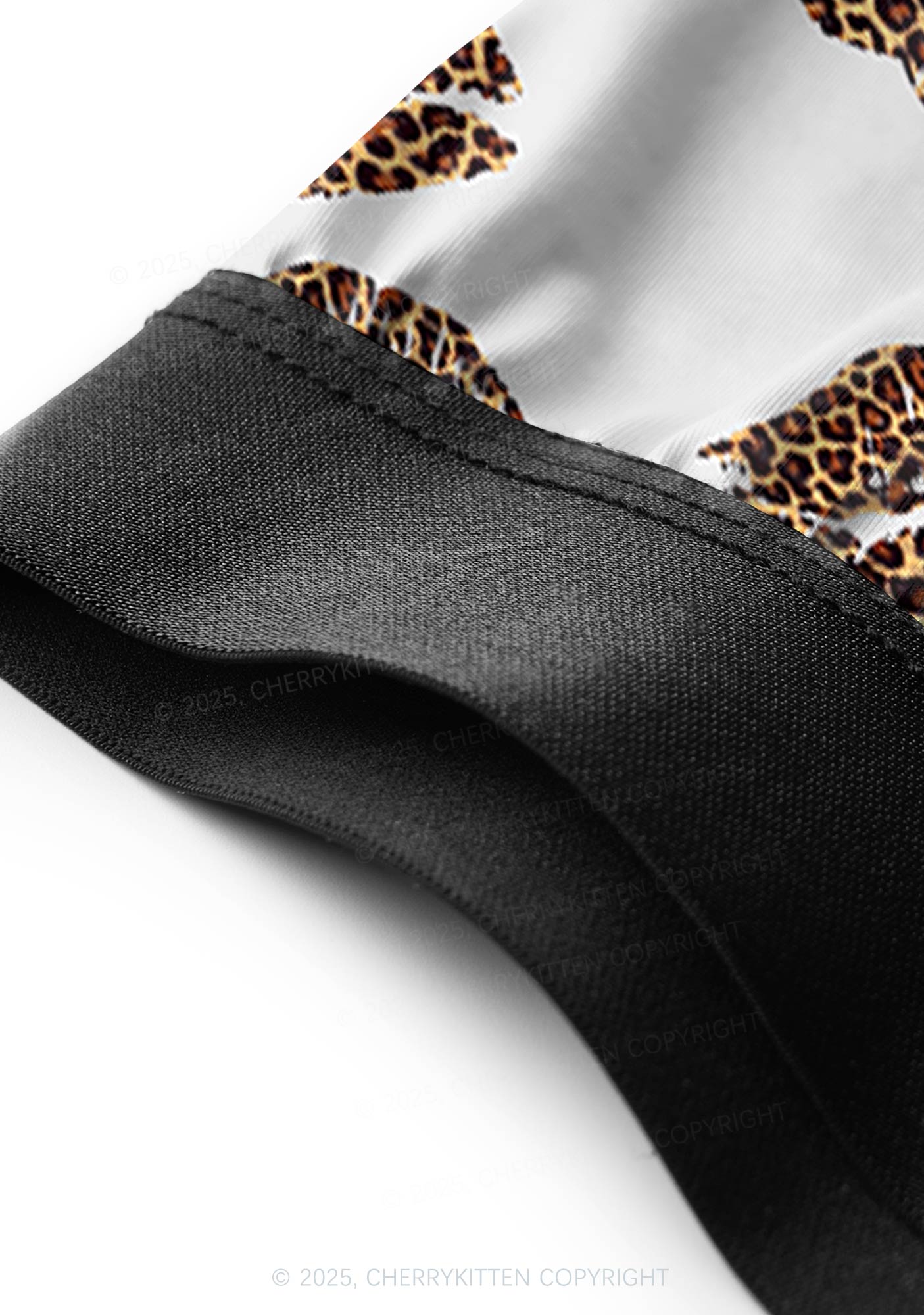 Leopard Lip Print Valentine's Day Y2K Print Couples Boxer Briefs Set Cherrykitten