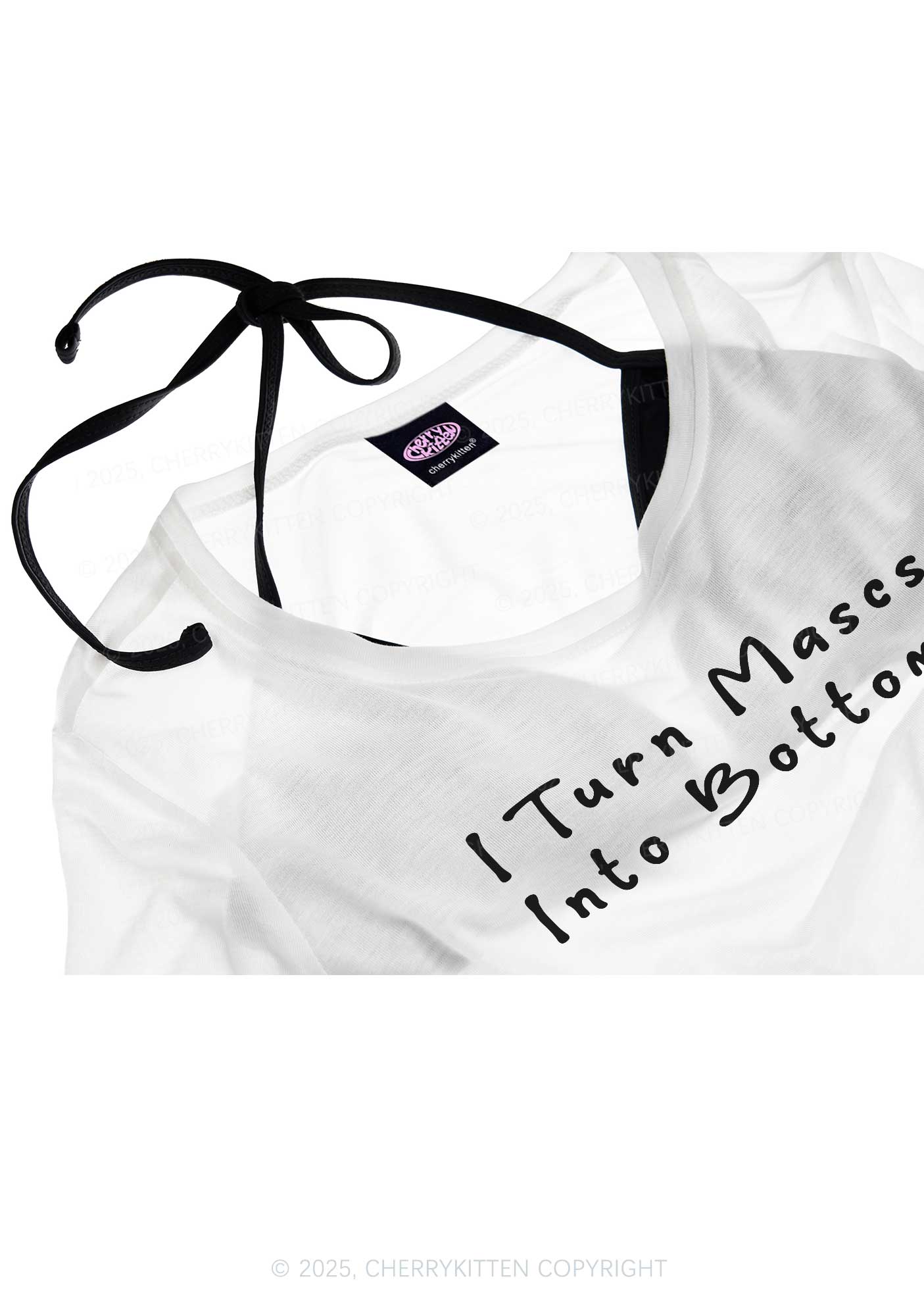 Turn Mascs Into Bottoms Pride Y2K Sheer Boyfriend Tee Cherrykitten
