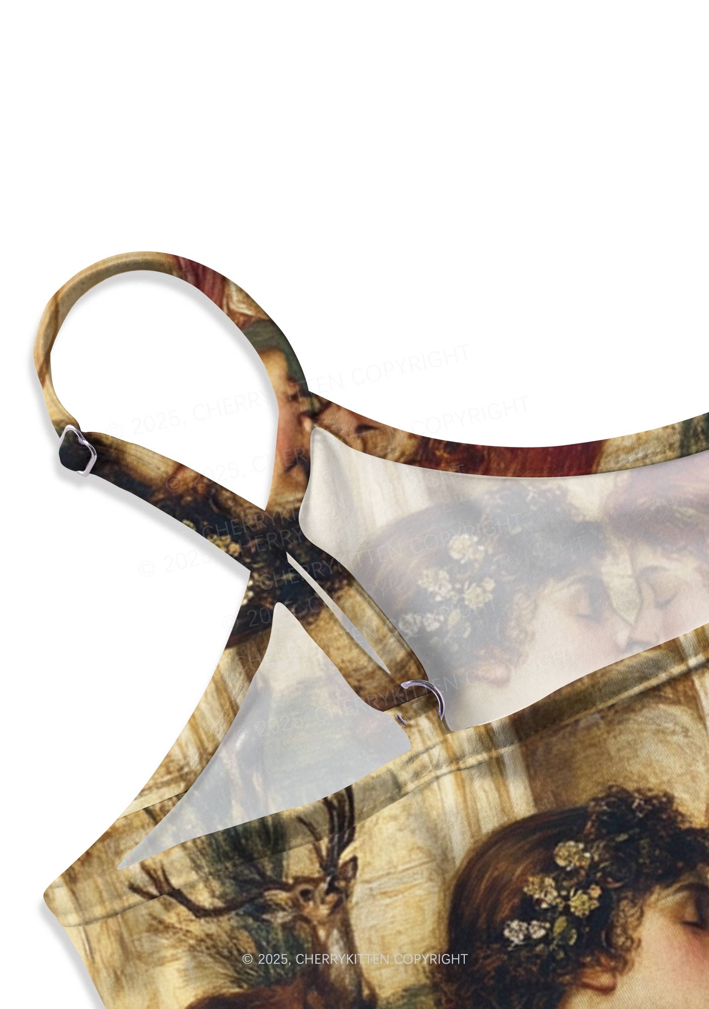 Lesbian Girlfriend Y2K Print Slip Dress Cherrykitten