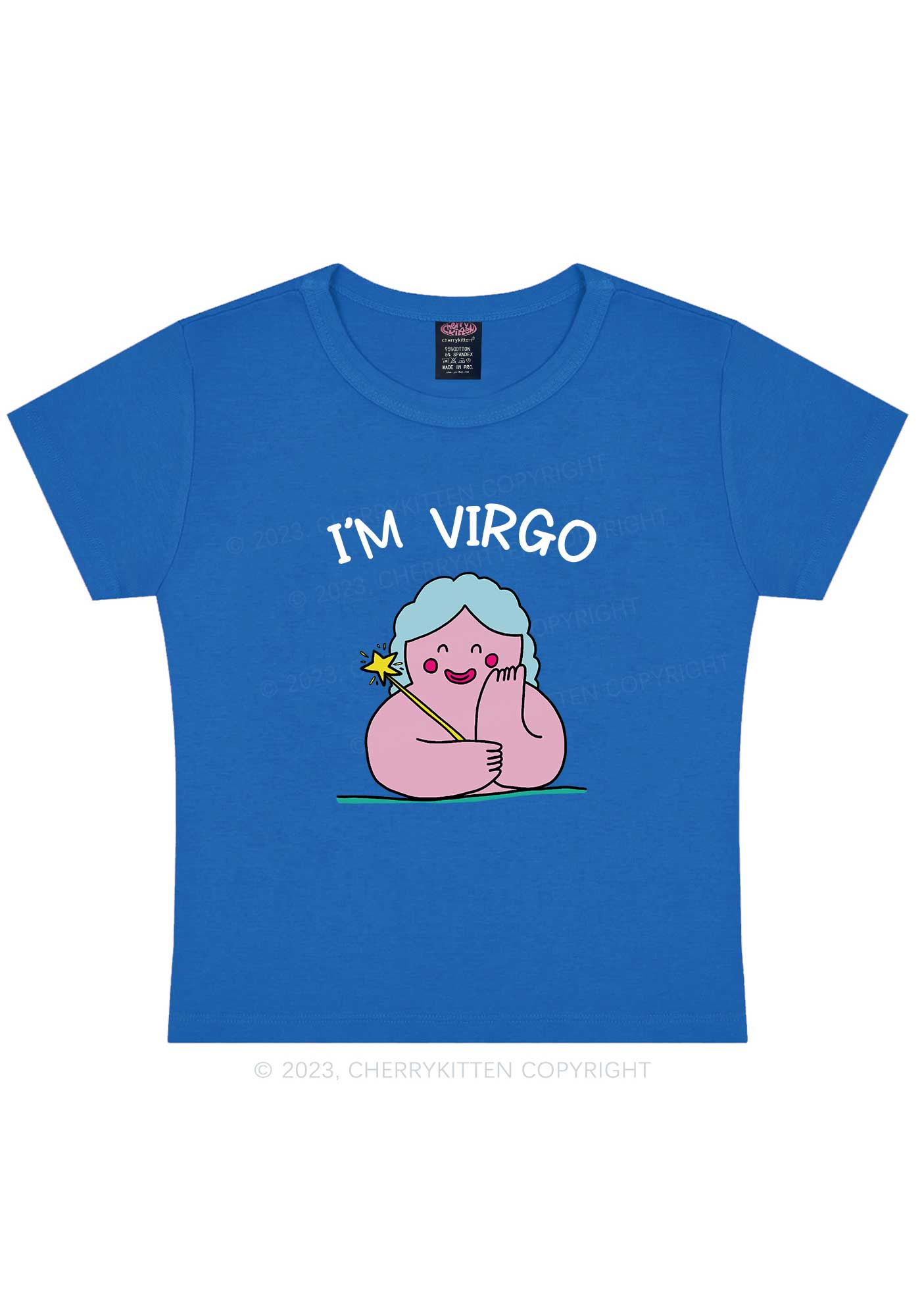 I'm Virgo Y2K Baby Tee Cherrykitten