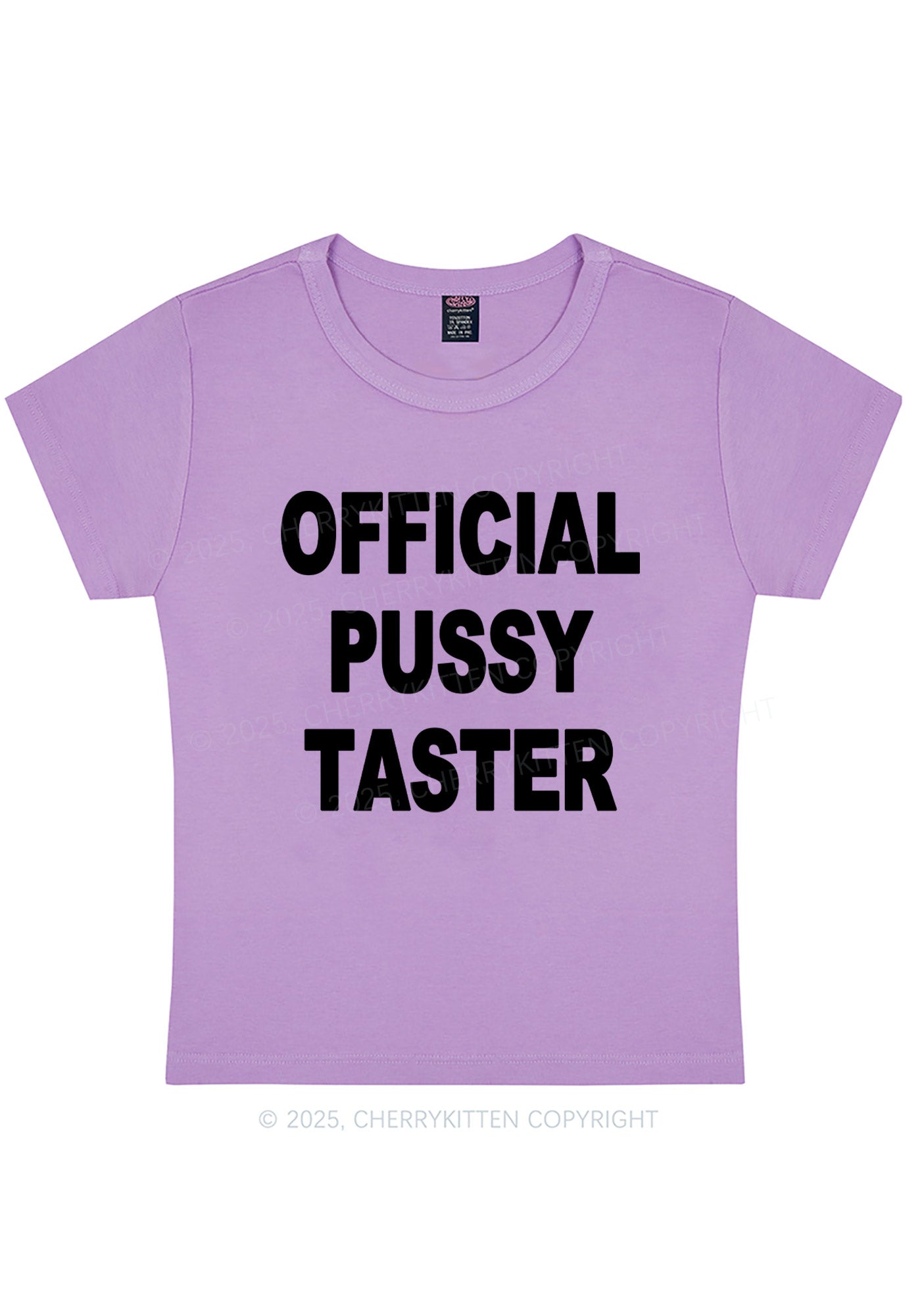Official Puxxy Taster Y2K Baby Tee Cherrykitten