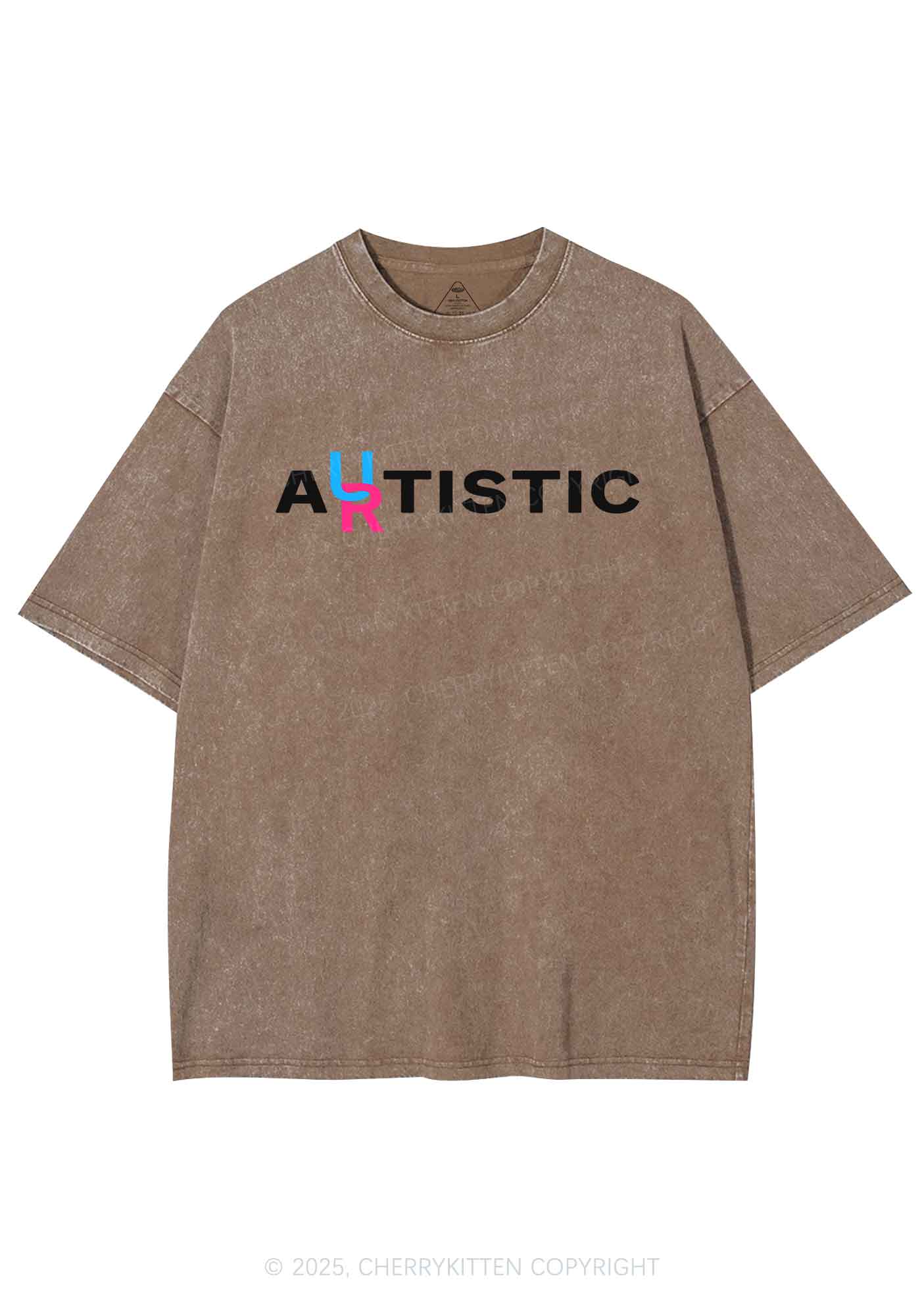 Autistic Artistic Y2K Shirts Washed Tee Cherrykitten