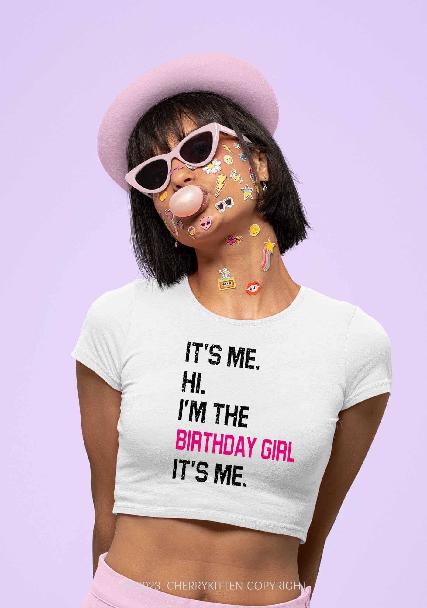 Birthday Girl Y2K Baby Tee Cherrykitten
