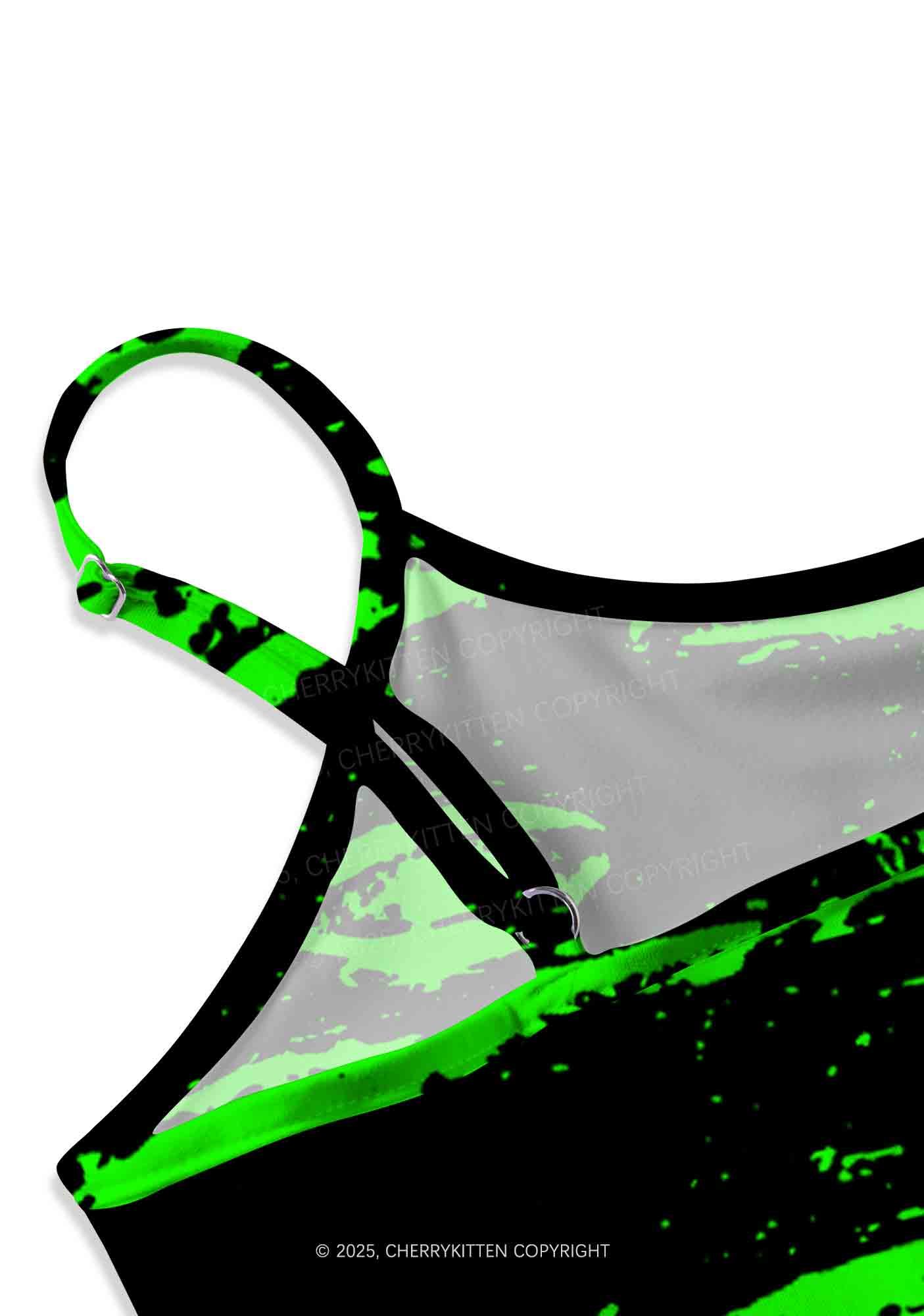 Glimmering Eyes Y2K Print Cami Crop Top Cherrykitten