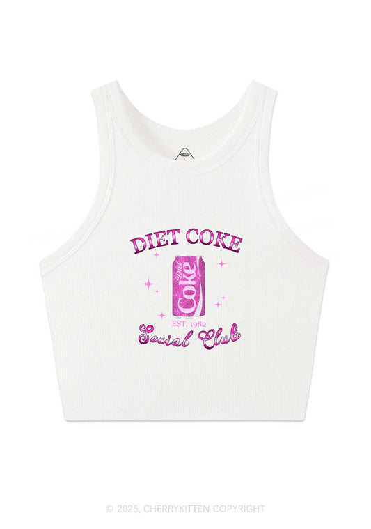 Diet Coke Social Club Y2K Crop Tank Top Cherrykitten