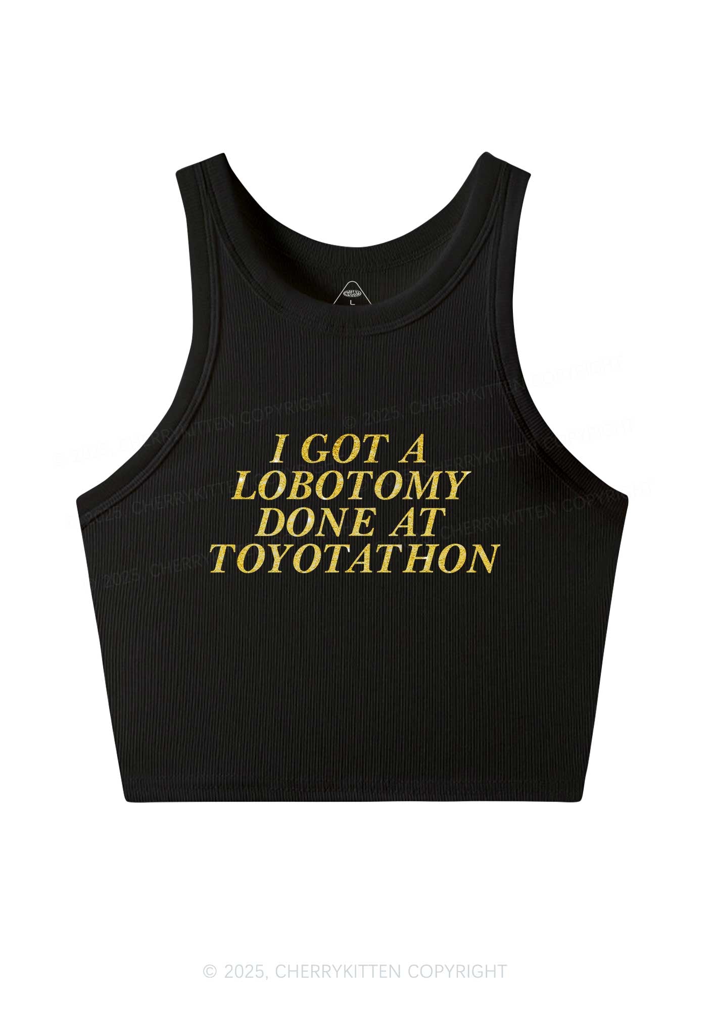 Glitter Lobotomy At Toyotathon Y2K Crop Tank Top Cherrykitten