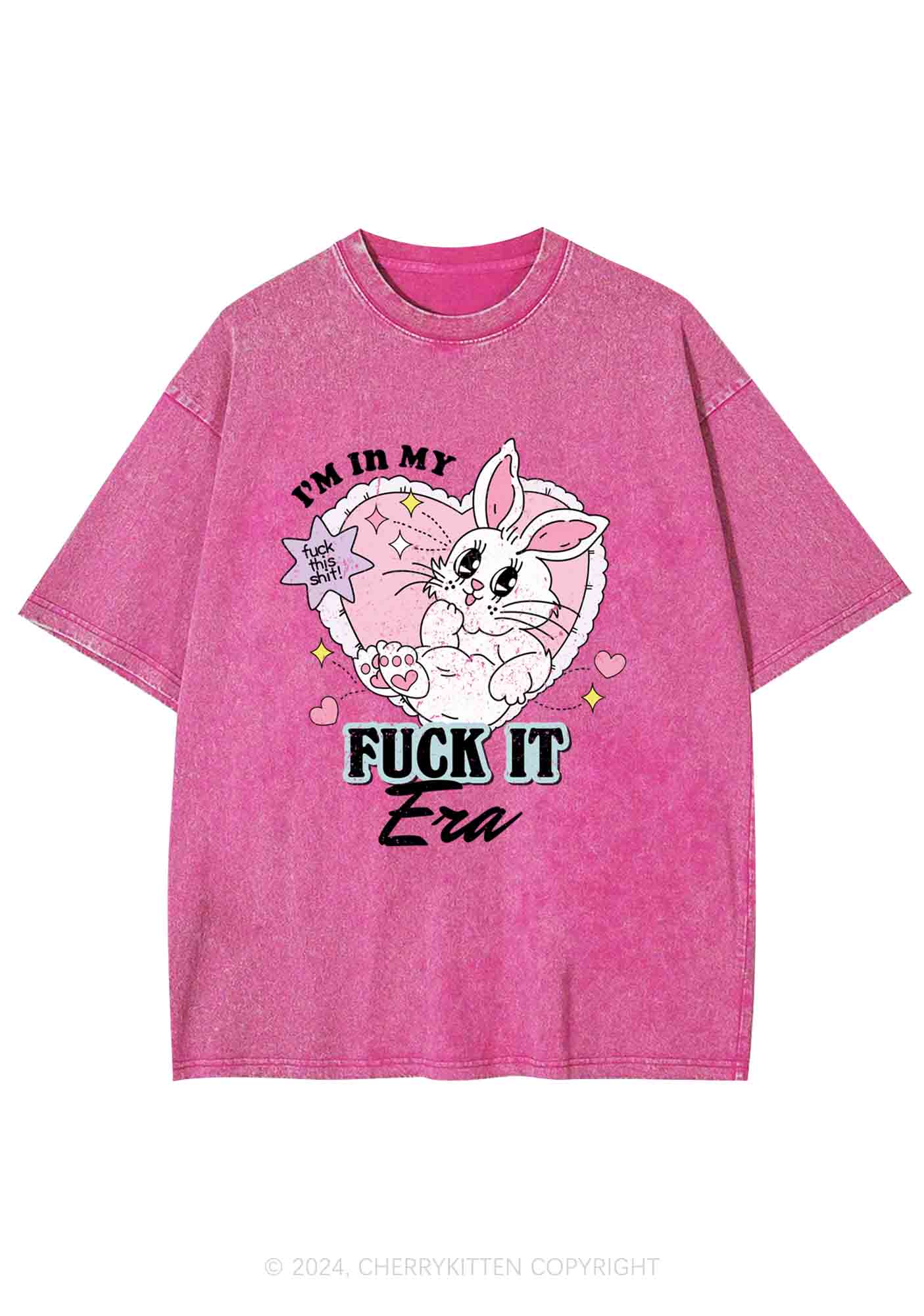 I'm In My F Era Y2K Washed Tee Cherrykitten