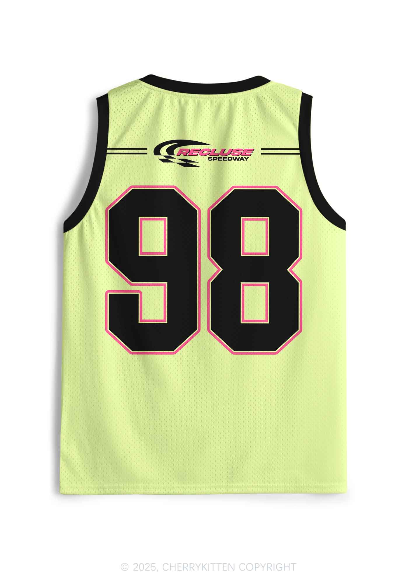 Custom Yellow Cxxt Y2K Sport Jersey Tank Cherrykitten