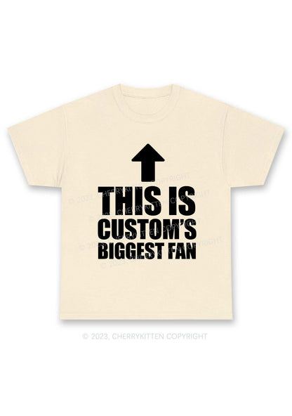 Custom Biggest Fan Y2K Chunky Shirt Cherrykitten