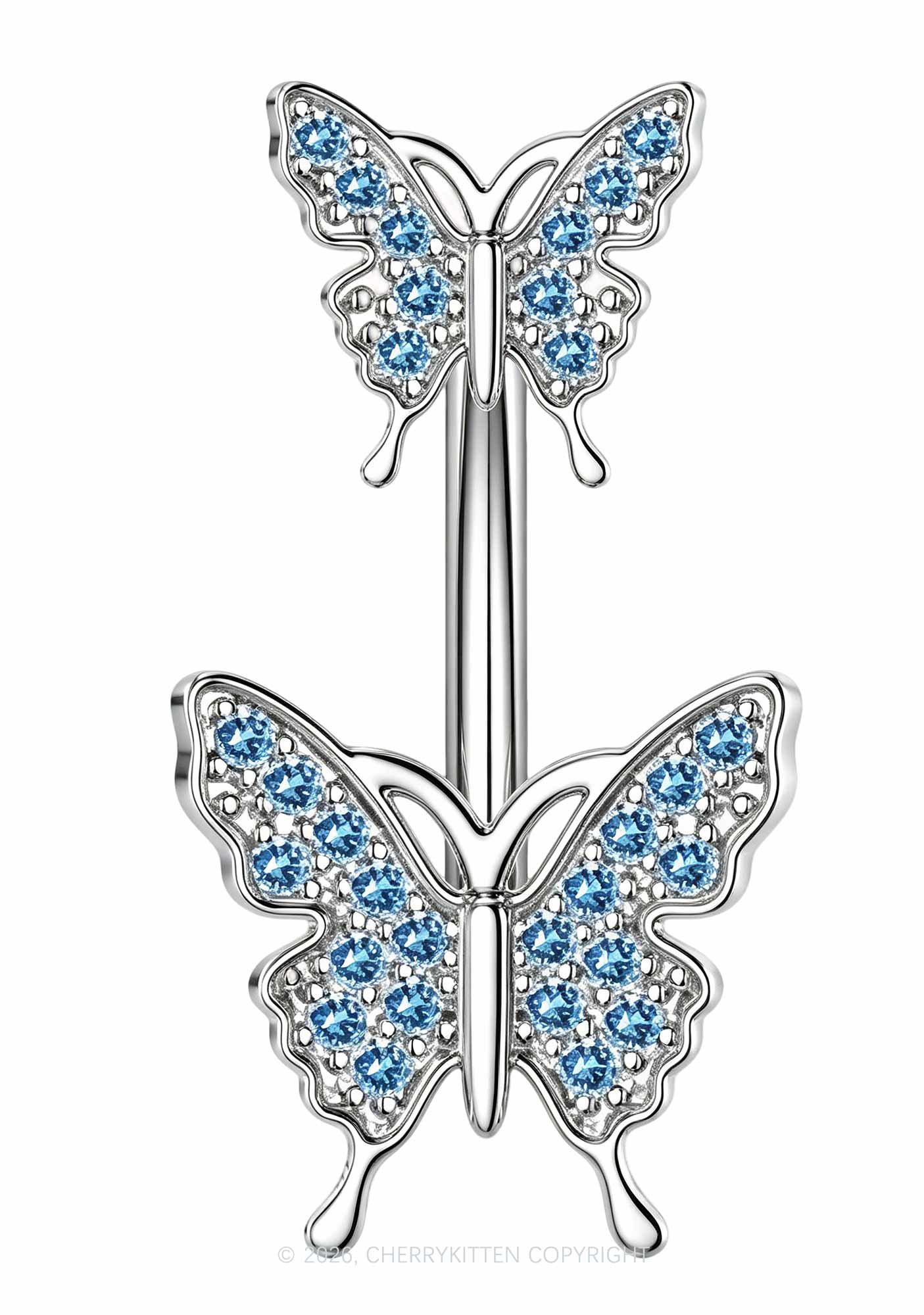1pc Butterfly Titanium Y2K Navel Piercing Cherrykitten
