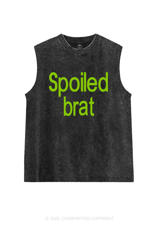 Spoiled Brat Y2K Washed Muscle Tank Cherrykitten