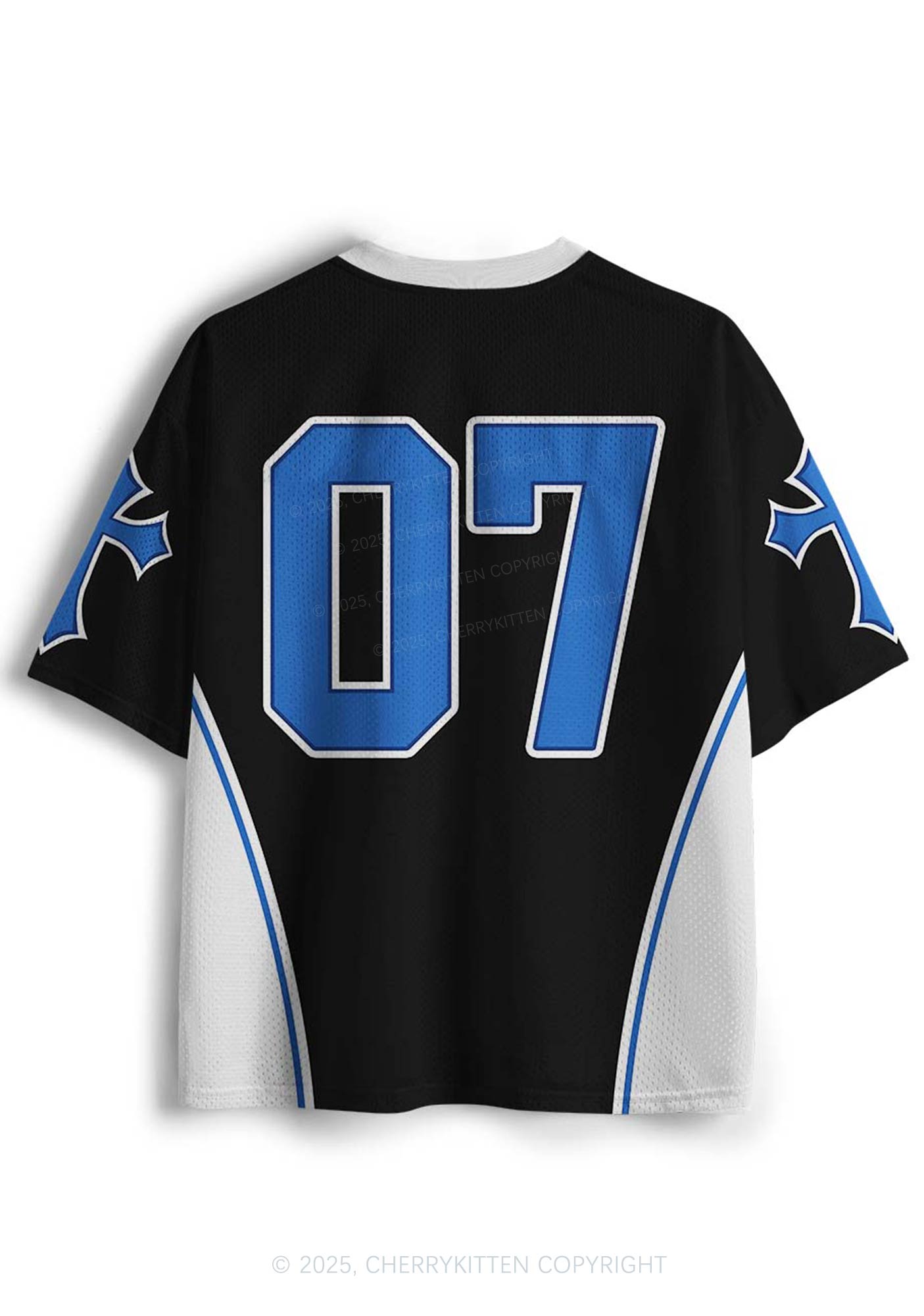 Custom Black Cxxt Y2K Mesh Jersey Shirts Cherrykitten