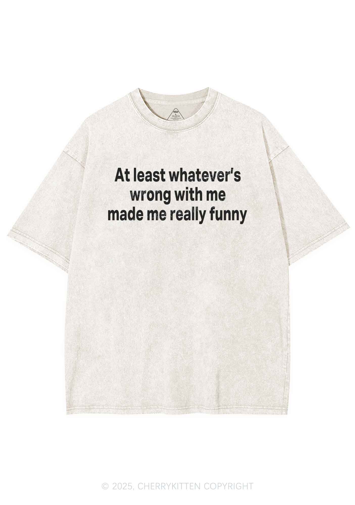 Made Me Really Funny Y2K Washed Tee Cherrykitten