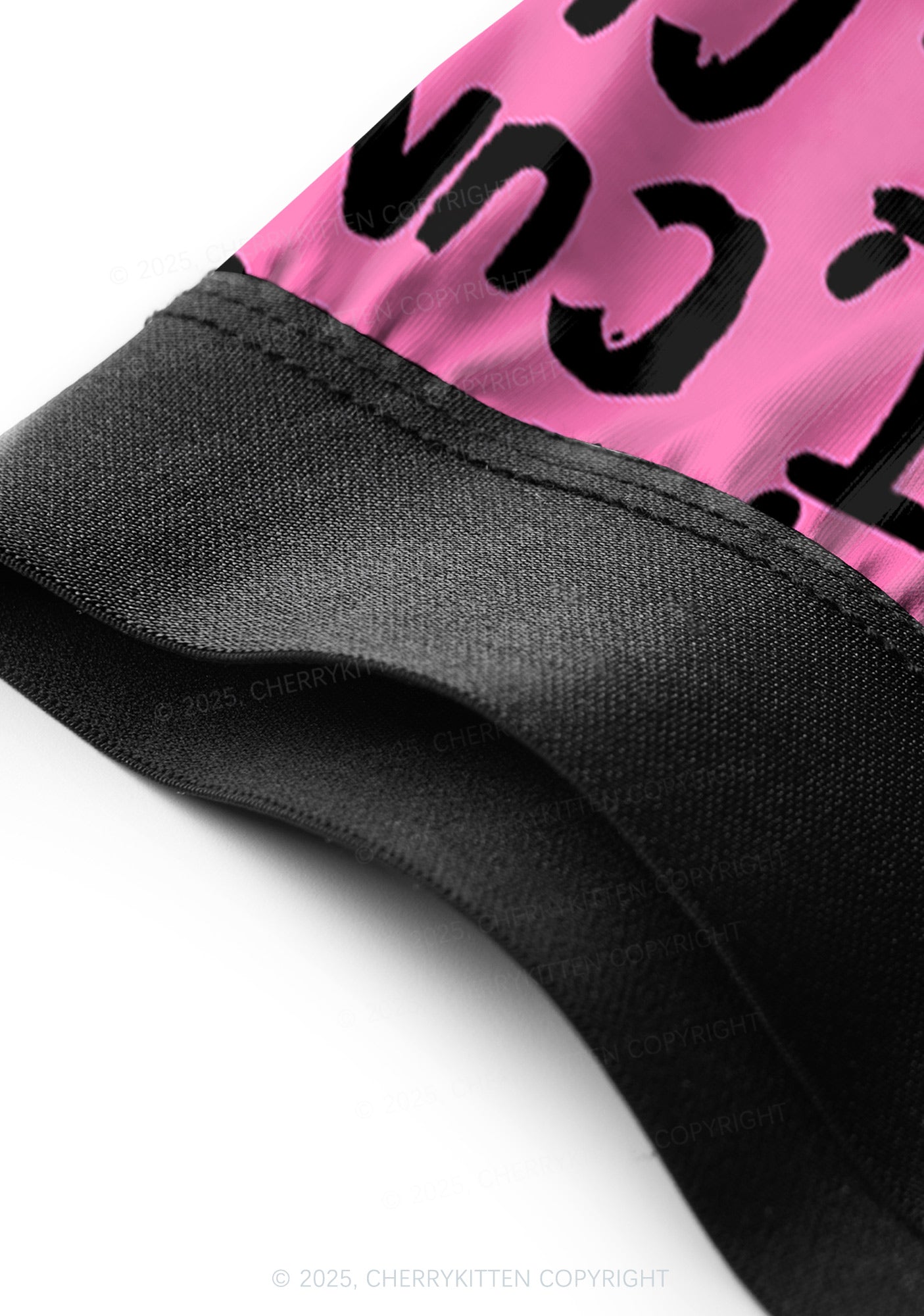 Black Cxxt On Pink Valentine's Day Y2K Print Couples Boxer Thong Set Cherrykitten