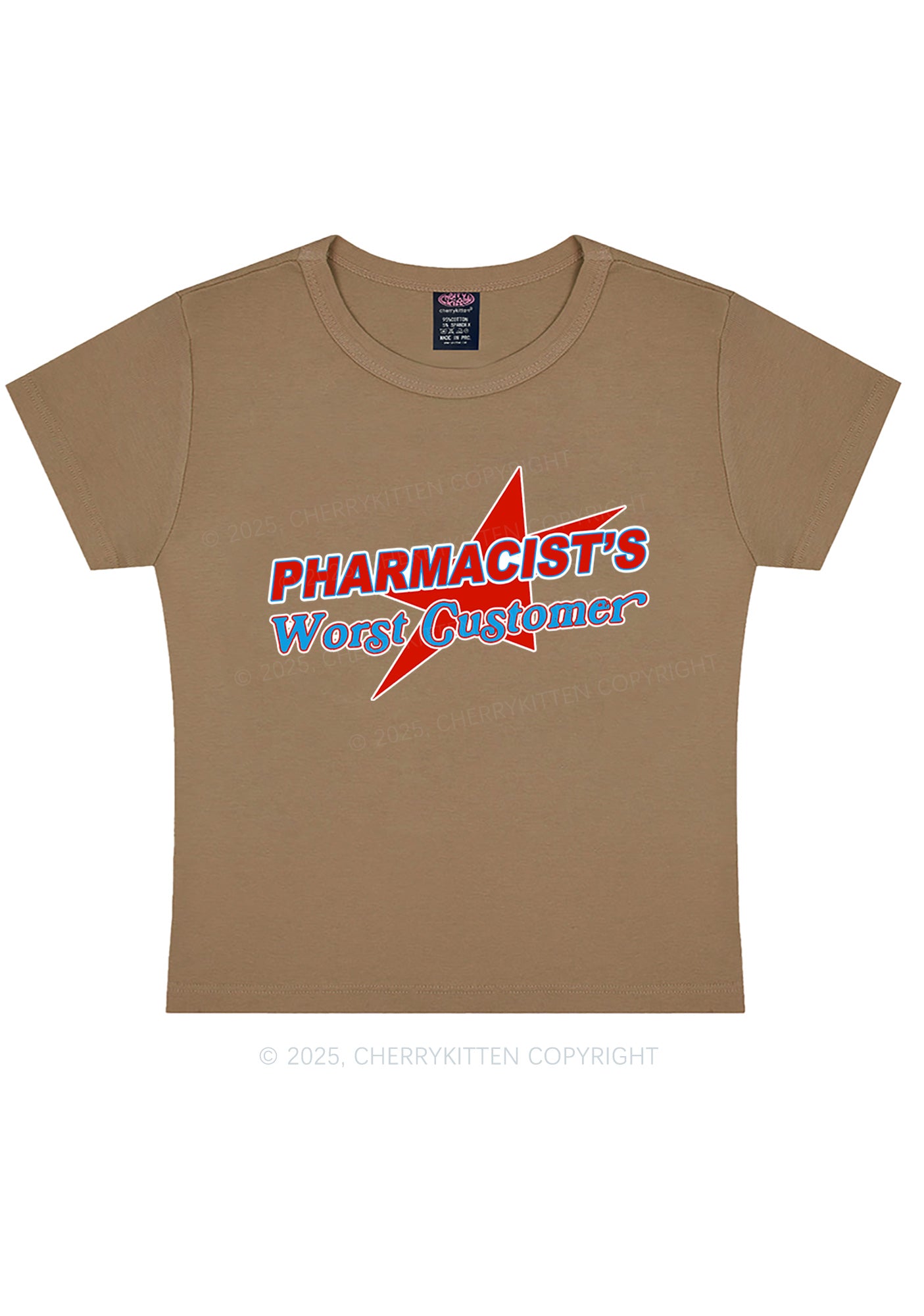 Pharmacists Worst Customer Y2K Baby Tee Cherrykitten