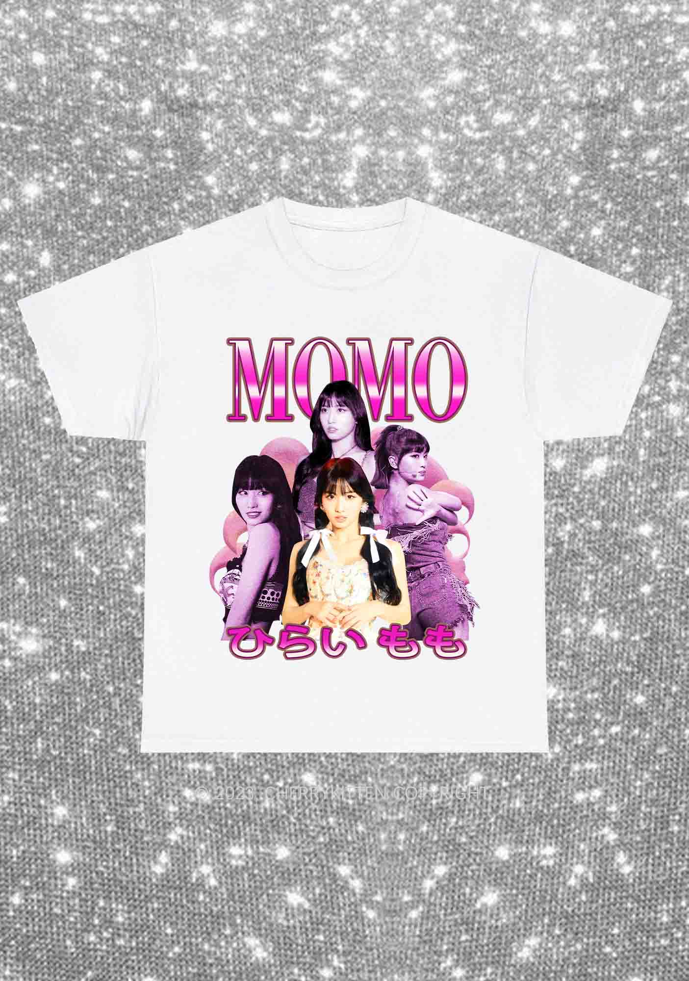 Momo Photos Kpop Y2K Chunky Shirt Cherrykitten