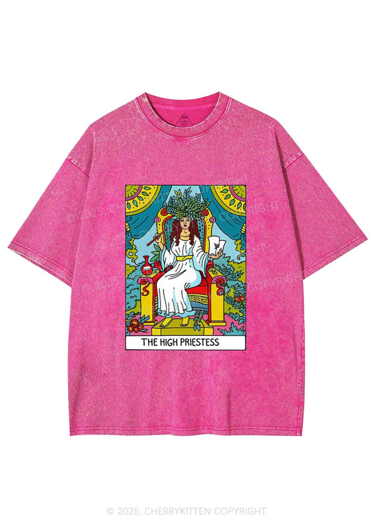 The High Priestess Y2K Washed Tee Cherrykitten