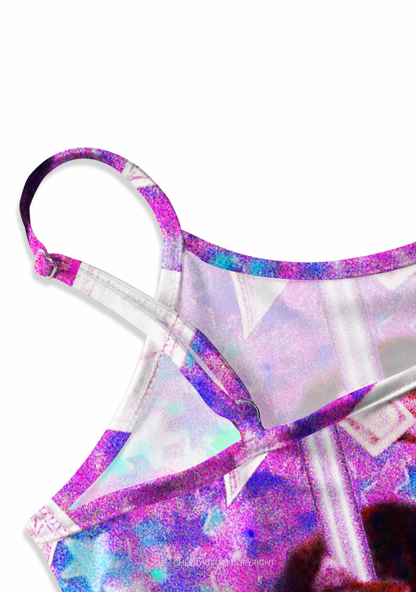 Pole Dancing Raccoon Y2K Print Cami Crop Top Cherrykitten