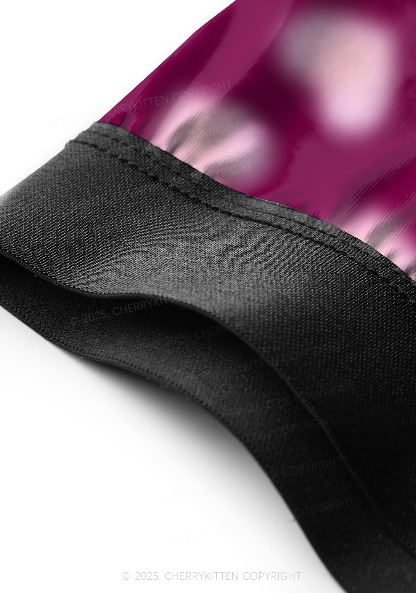 Pink Blurred Heart Valentine's Day Y2K Print Couples Boxer Thong Set Cherrykitten