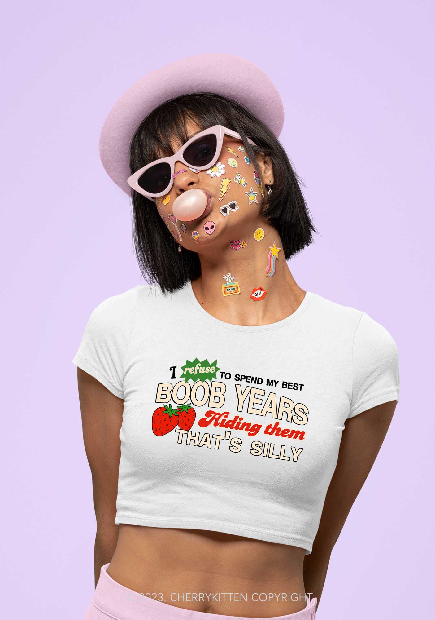 My Best Bxxb Years Y2K Baby Tee Cherrykitten