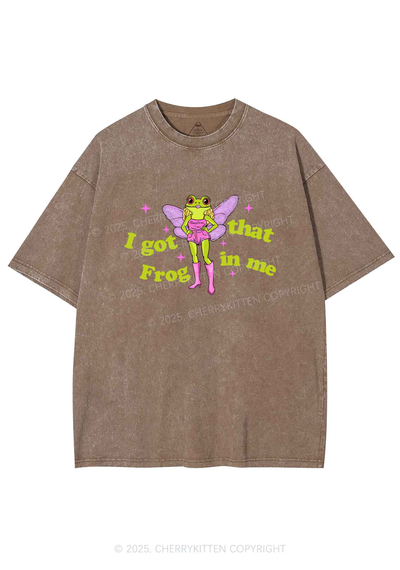 I Got That Frog Y2K Shirts Washed Tee Cherrykitten