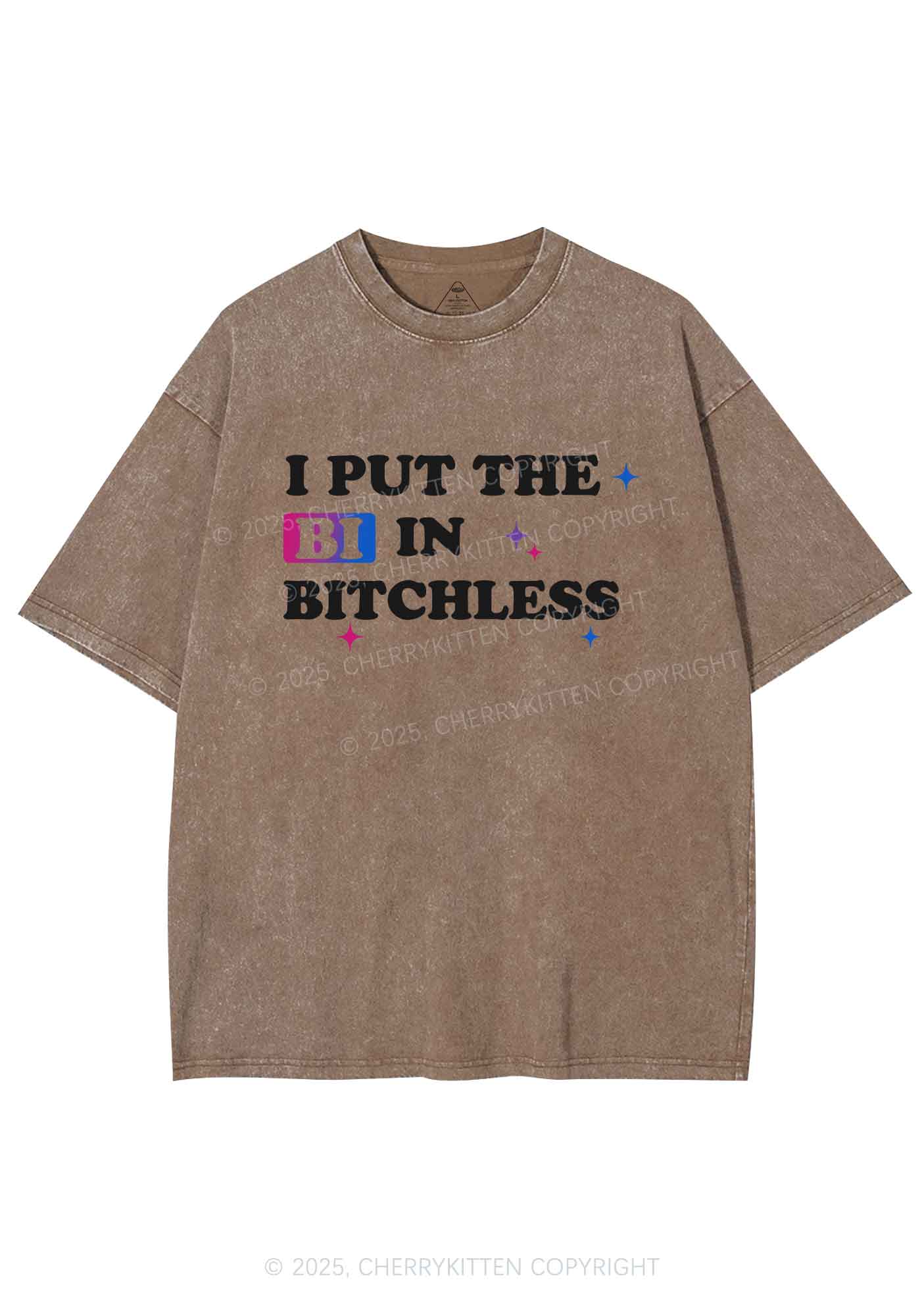 Put BI In Bxxchless Pride Y2K Shirts Washed Tee Cherrykitten