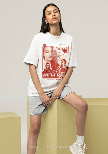Custom Portrait&Text Y2K Chunky Shirt Cherrykitten