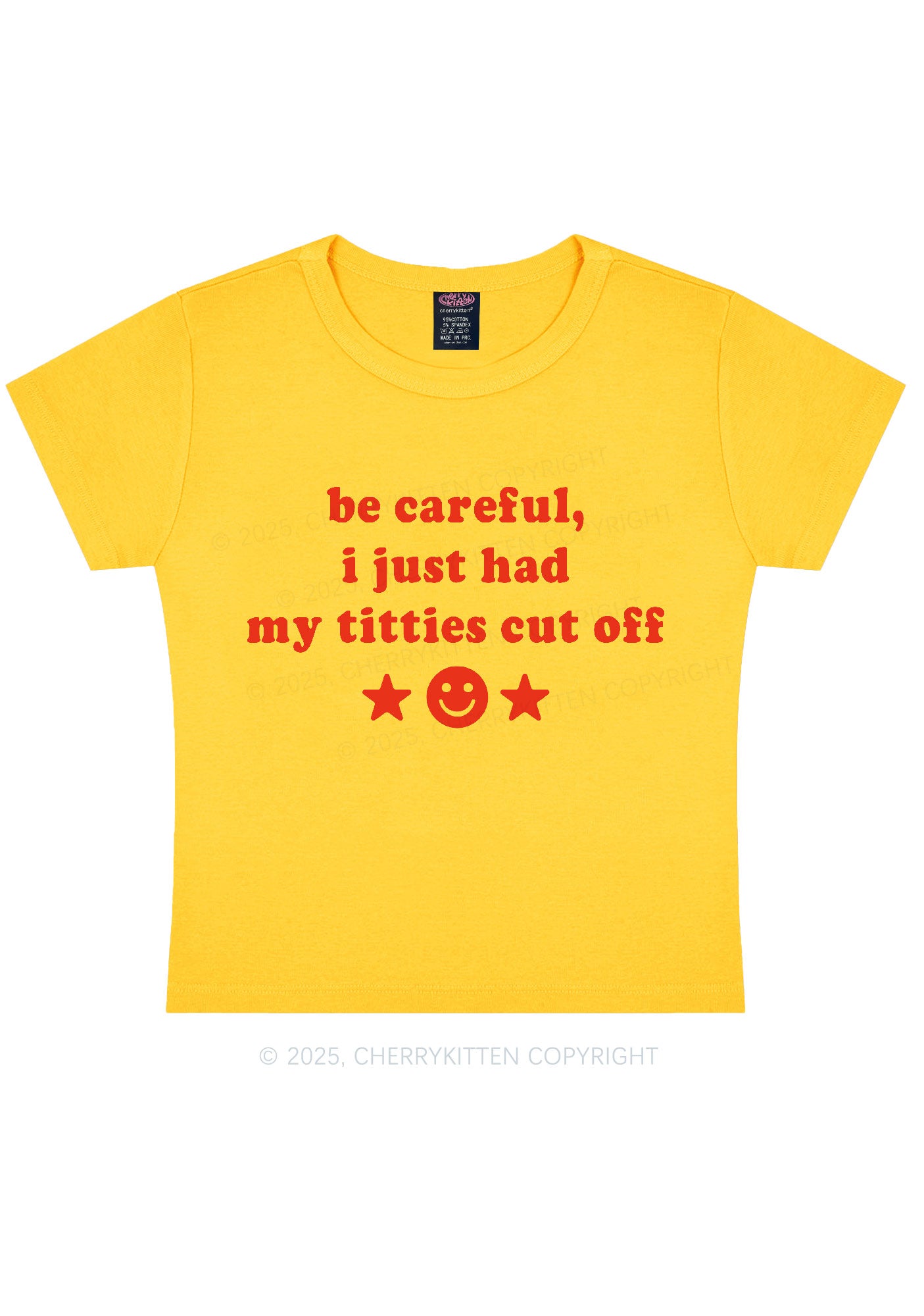 Just Had Txtties Cut Off Pride Y2K Baby Tee Cherrykitten