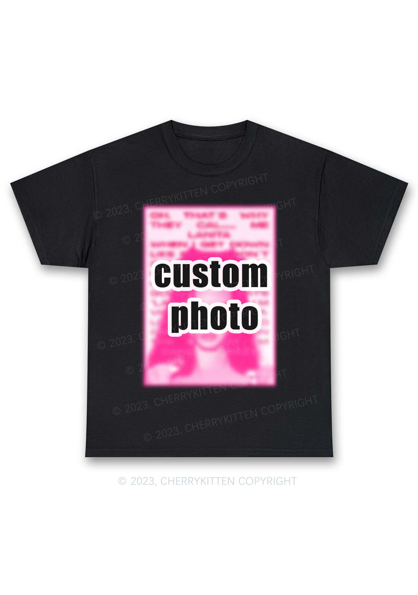 Custom Photo Y2K Chunky Shirt Cherrykitten