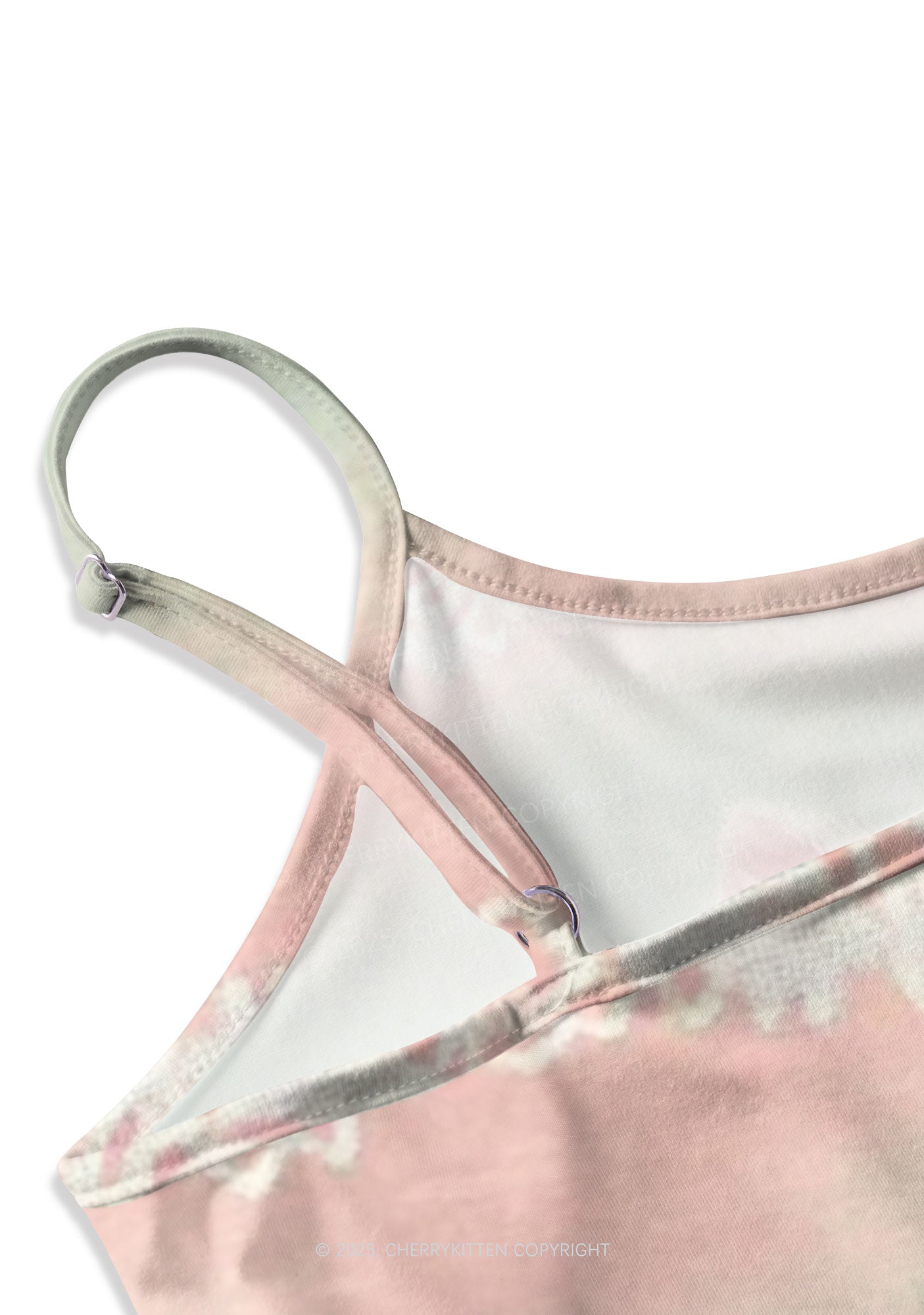 Rose Kitties Y2K Print Cami Crop Top Cherrykitten