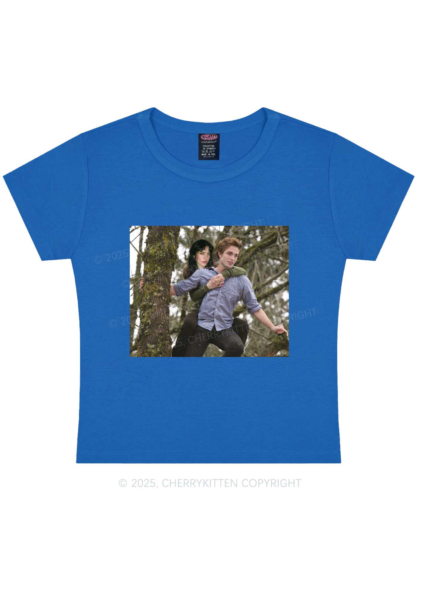 Custom Face Y2K Baby Tee Cherrykitten