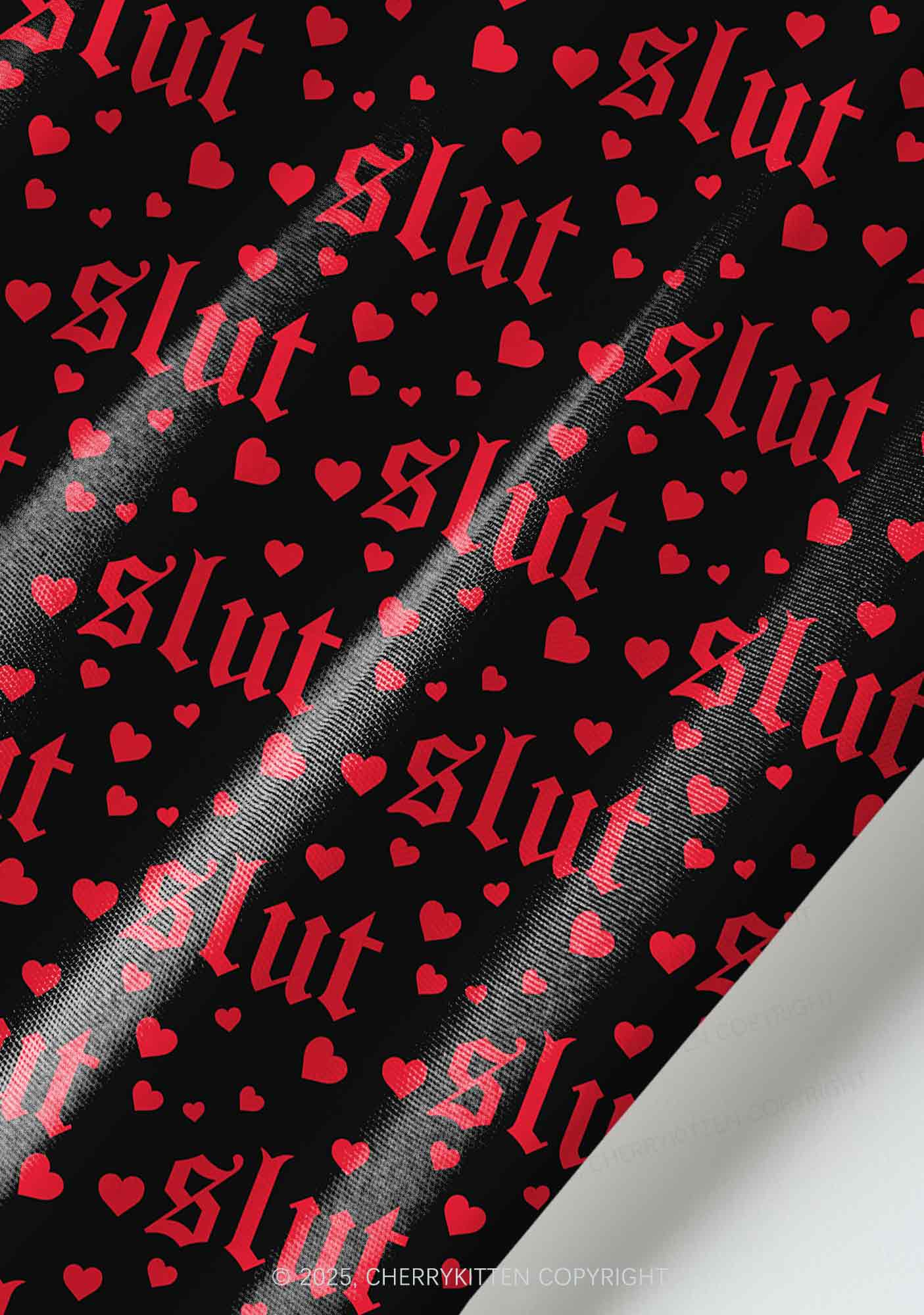 Black Slxt Y2K Pet Shirts Cherrykitten