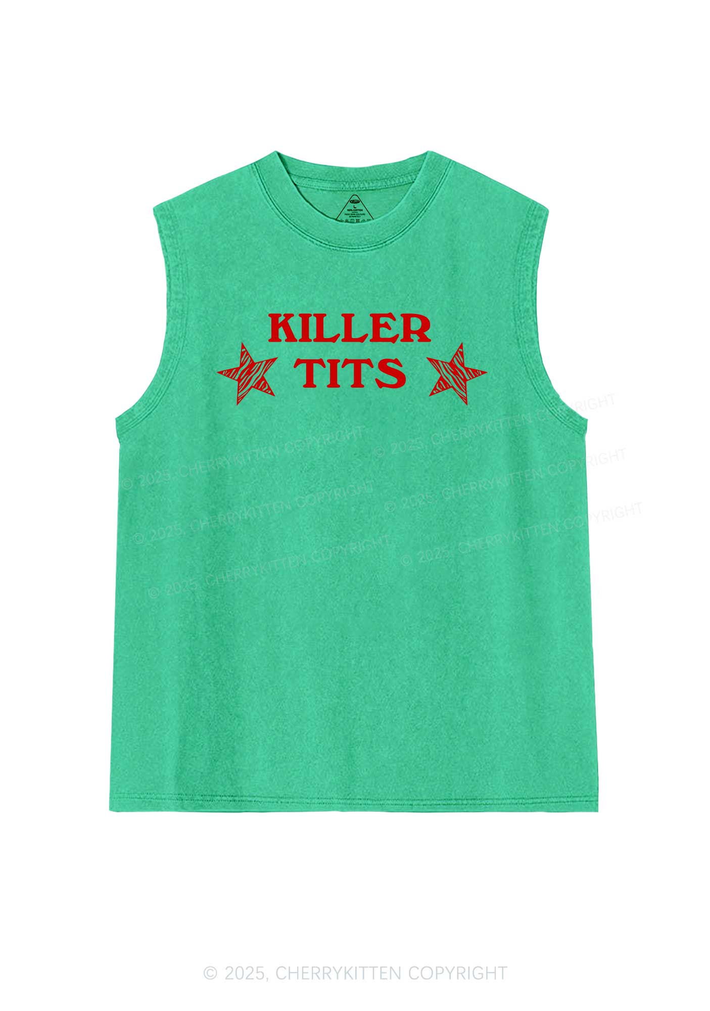 Killer Txts Y2K Washed Muscle Tank Cherrykitten