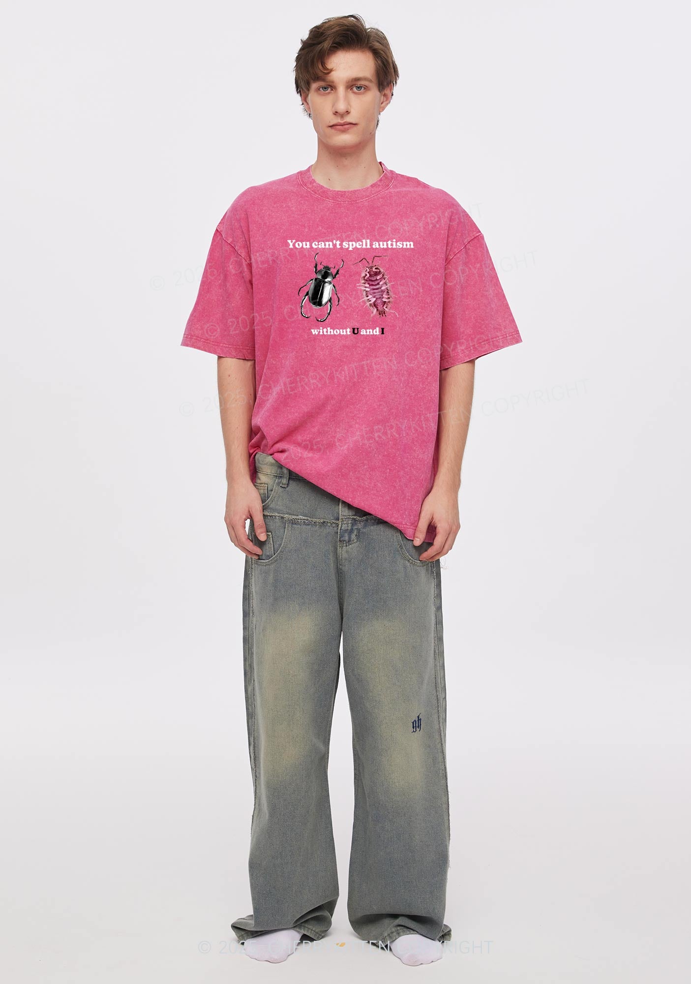 Autism Insect Y2K Shirts Washed Tee Cherrykitten