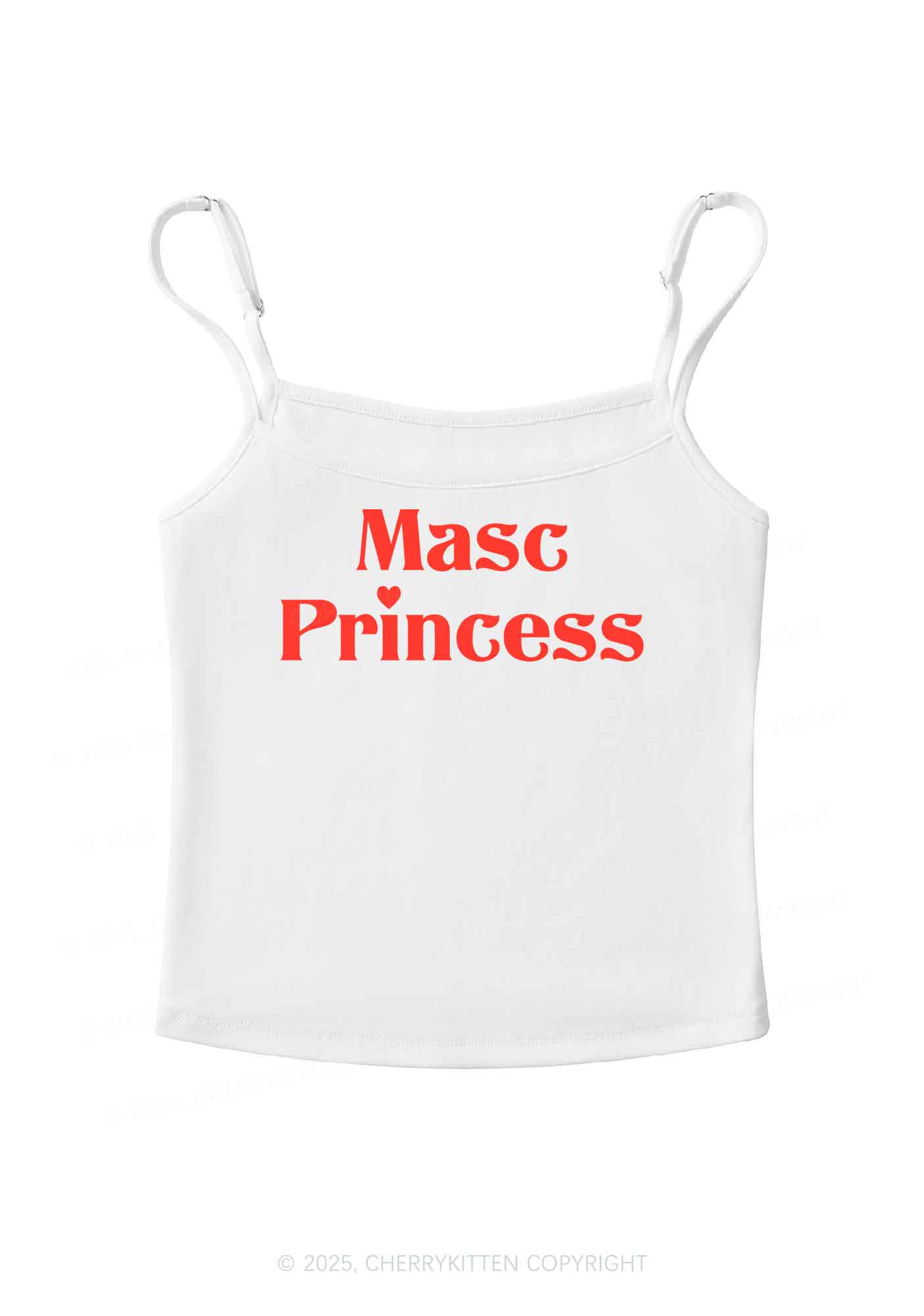 Masc Princess Pride Y2K Spaghetti Strap Cami Cherrykitten