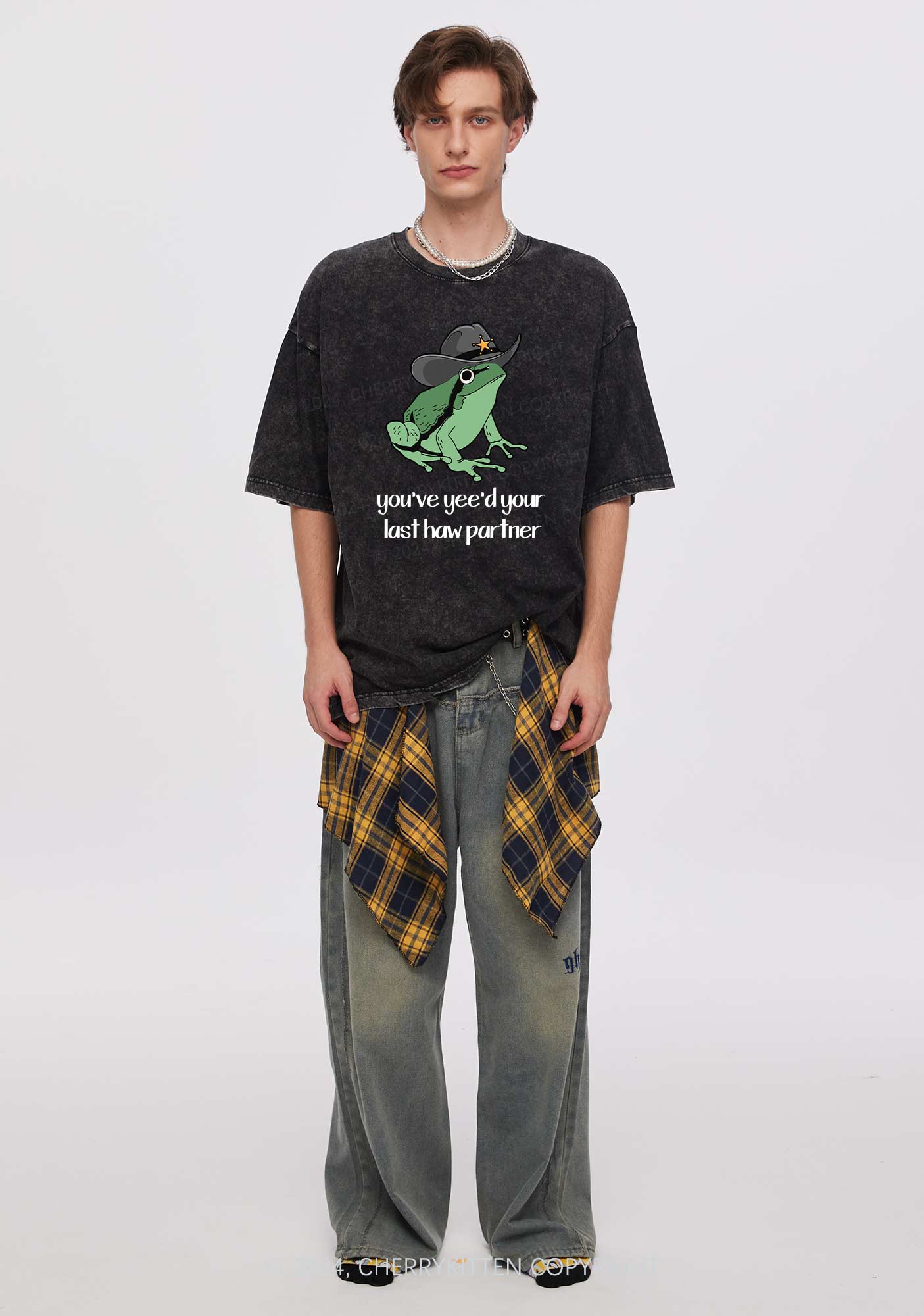 You've Yee'd Your Last Haw Partner Y2K Washed Tee Cherrykitten