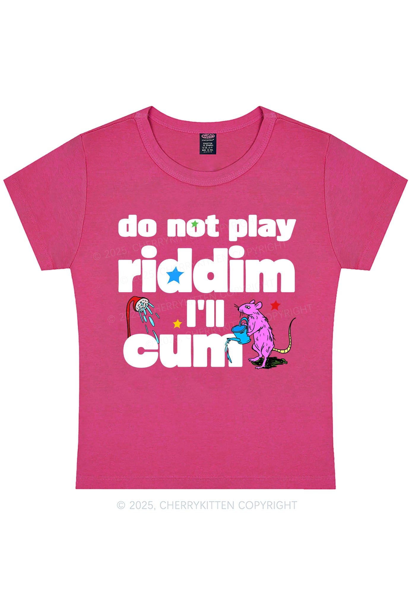 Do Not Play Riddim Y2K Baby Tee Cherrykitten