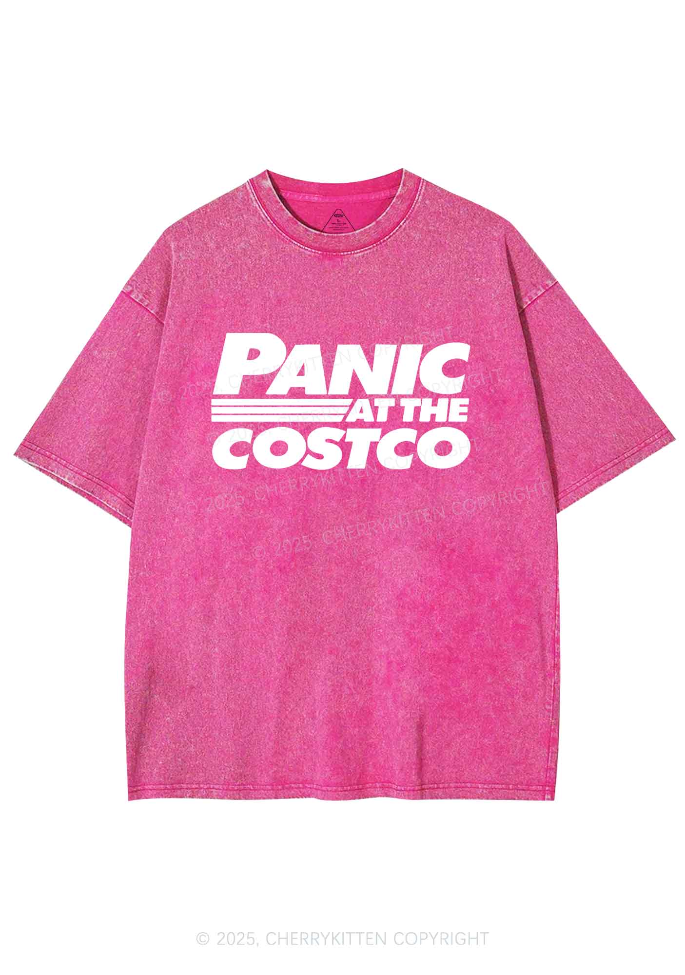 Panic Costco Y2K Shirts Washed Tee Cherrykitten