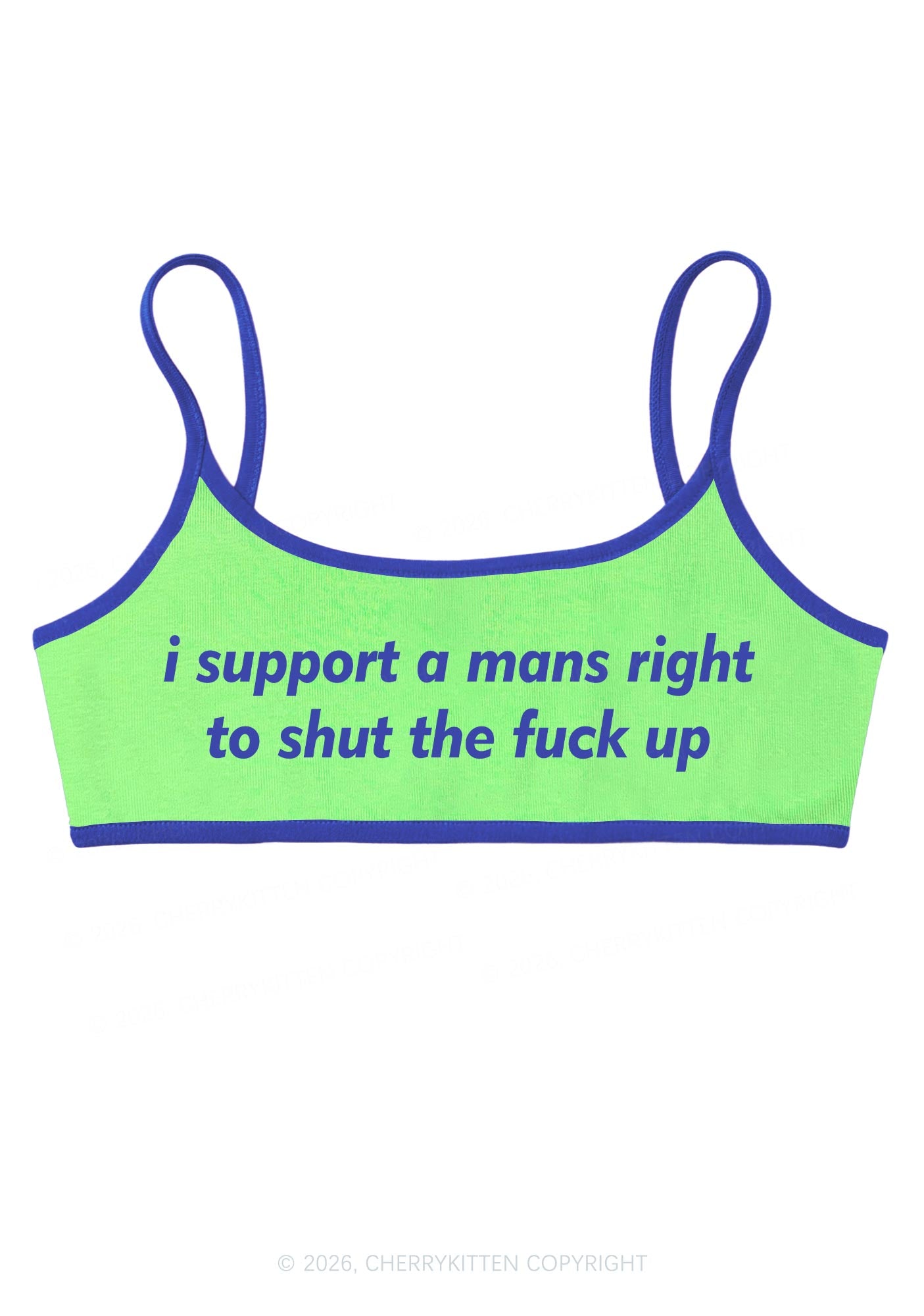 I Support A Mans Right Y2K Super Crop Cami Cherrykitten
