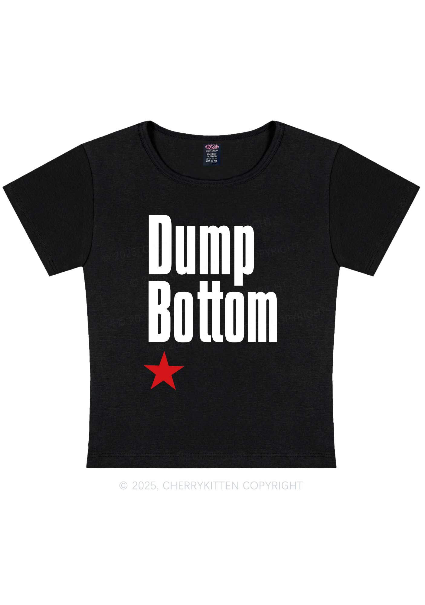 Dump Bottom Pride Y2K Baby Tee Cherrykitten