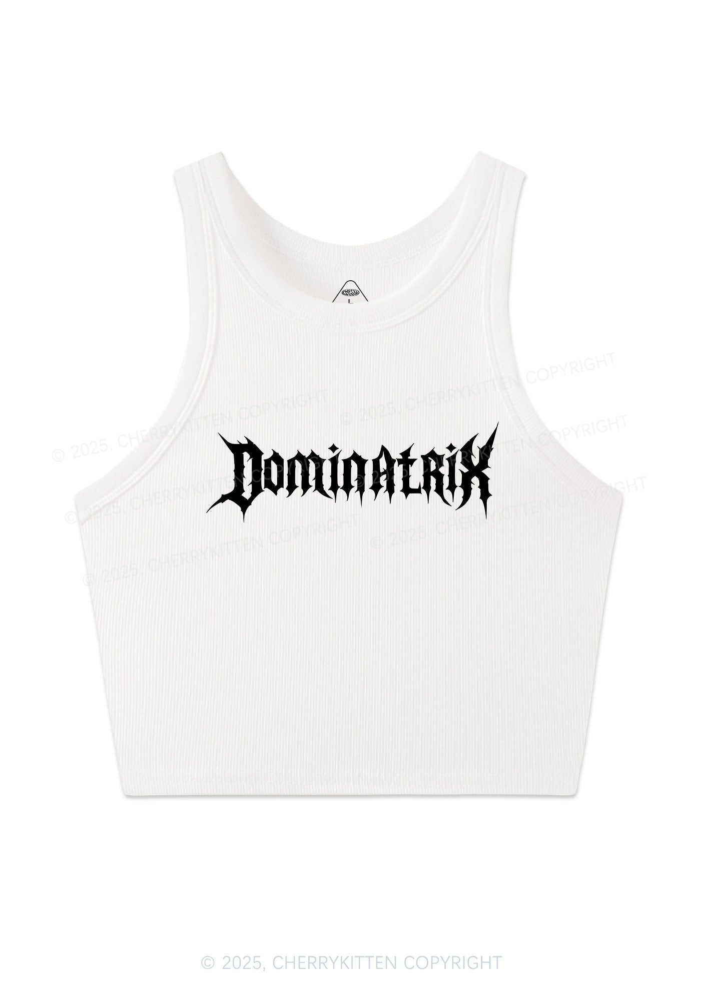 Dominatrix Y2K Crop Tank Top Cherrykitten
