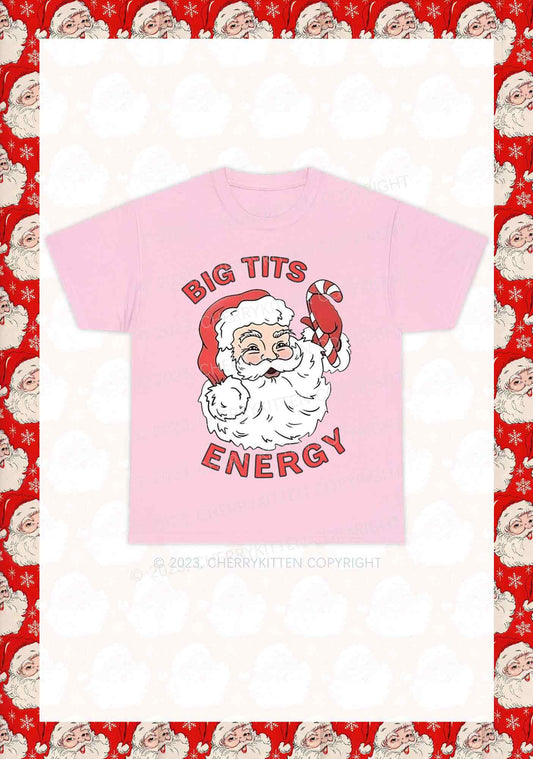 Big Santa Energy Christmas Y2K Chunky Shirt Cherrykitten