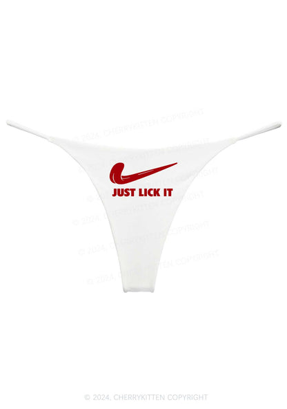 Just Lick It Y2K Bikini String Thong Cherrykitten