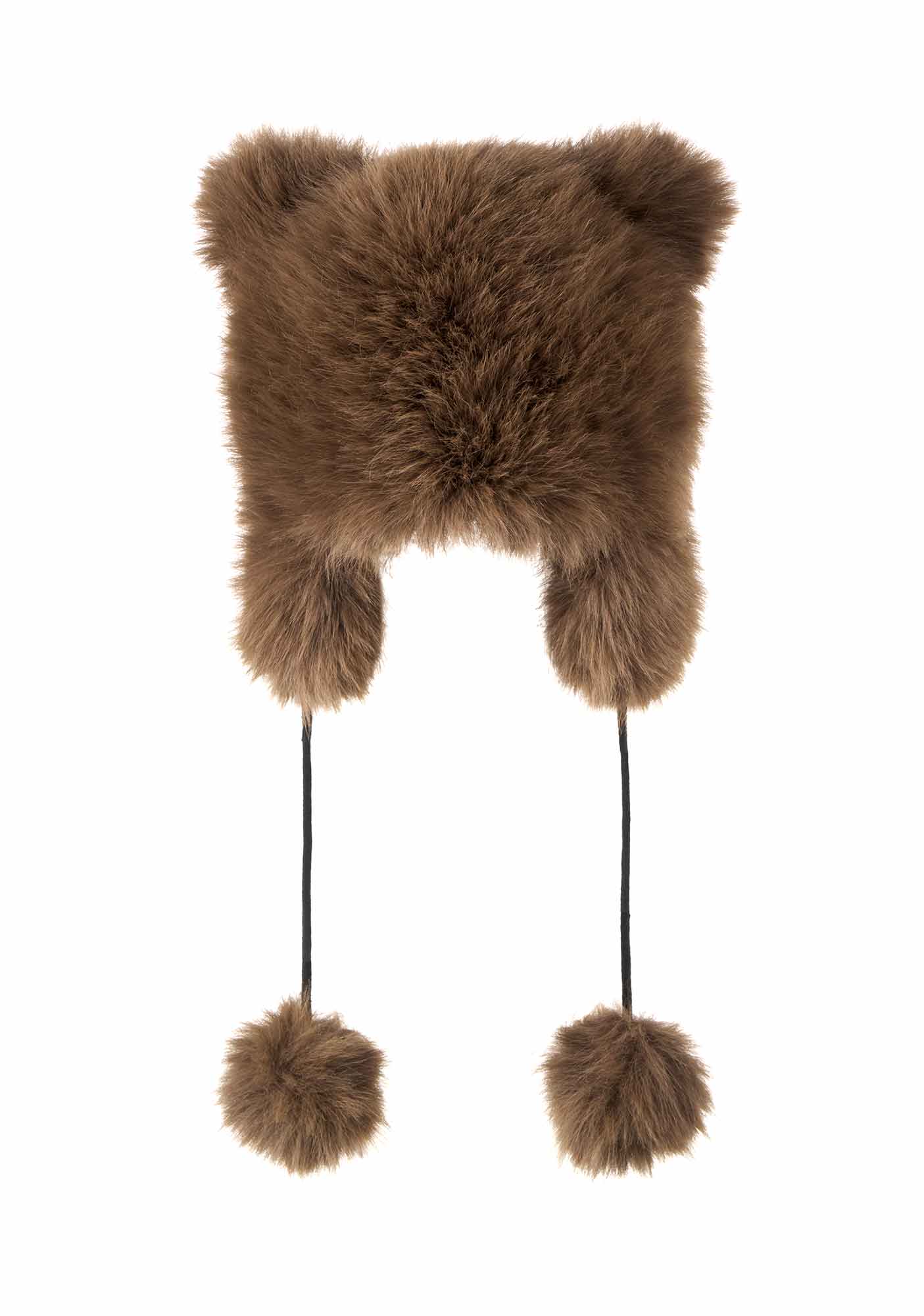 Faux Fur Y2K Plush Hat Cherrykitten