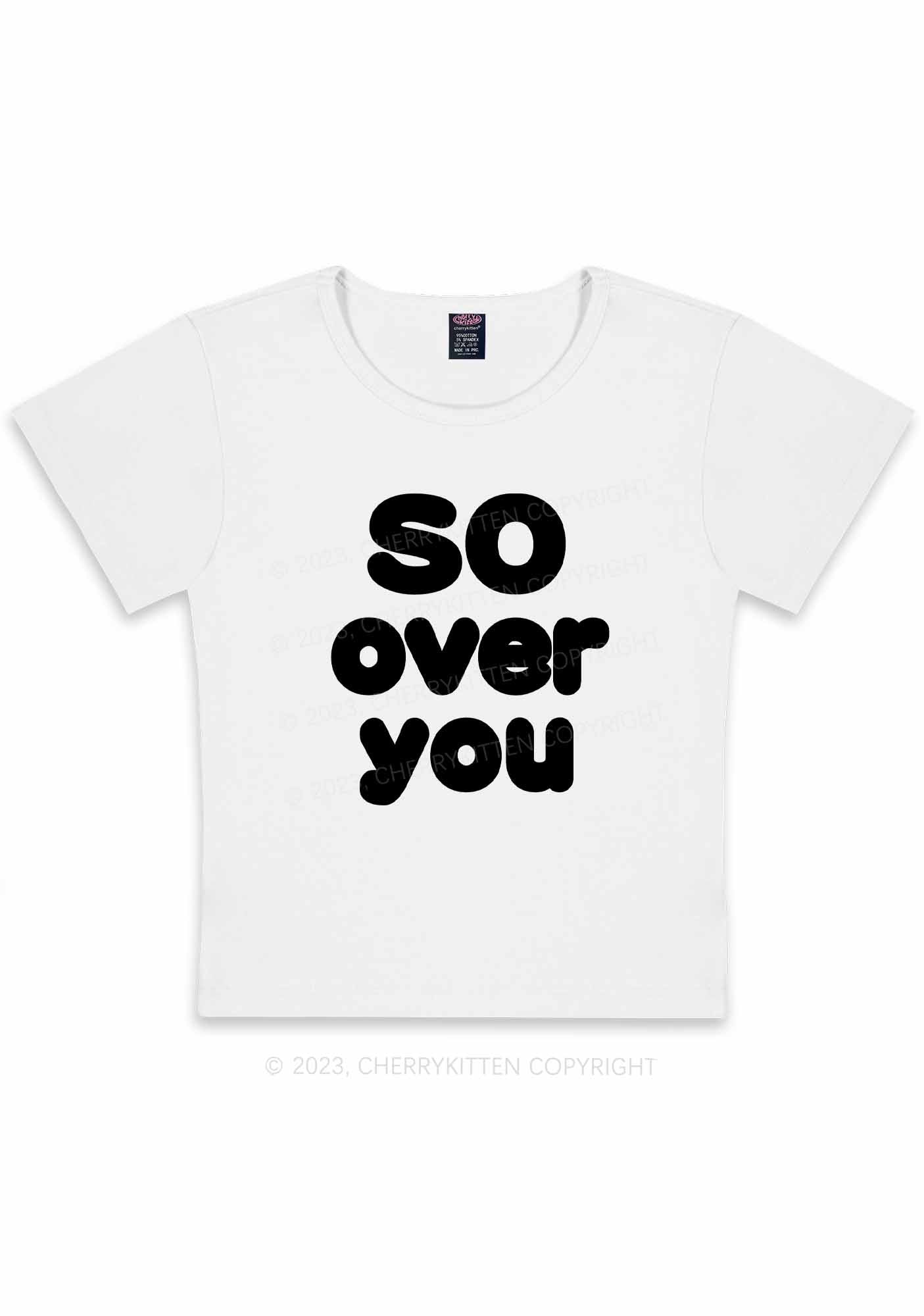 Curvy So Over You Y2K Baby Tee Cherrykitten