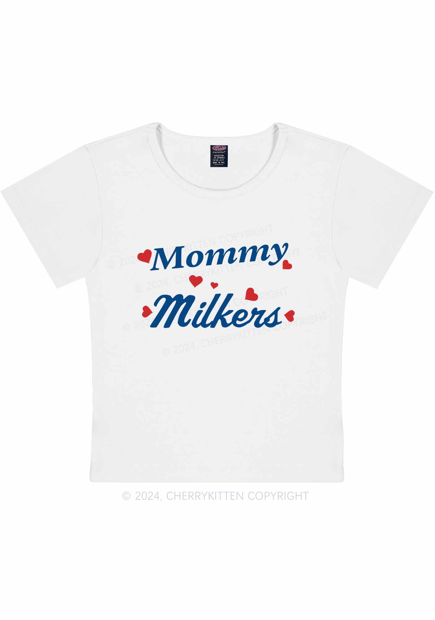 Curvy Mommy Milkers Y2K Baby Tee Cherrykitten