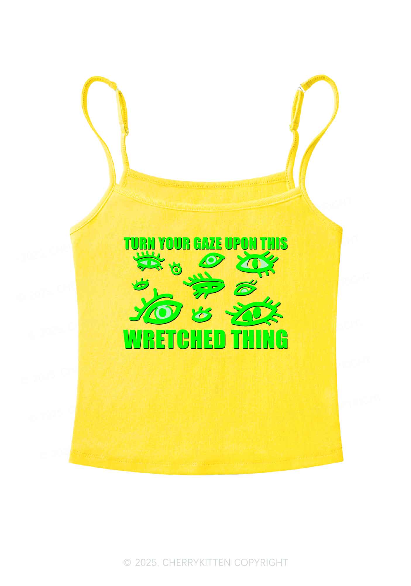 Turn Your Gaze Upon This Y2K Spaghetti Strap Cami Cherrykitten