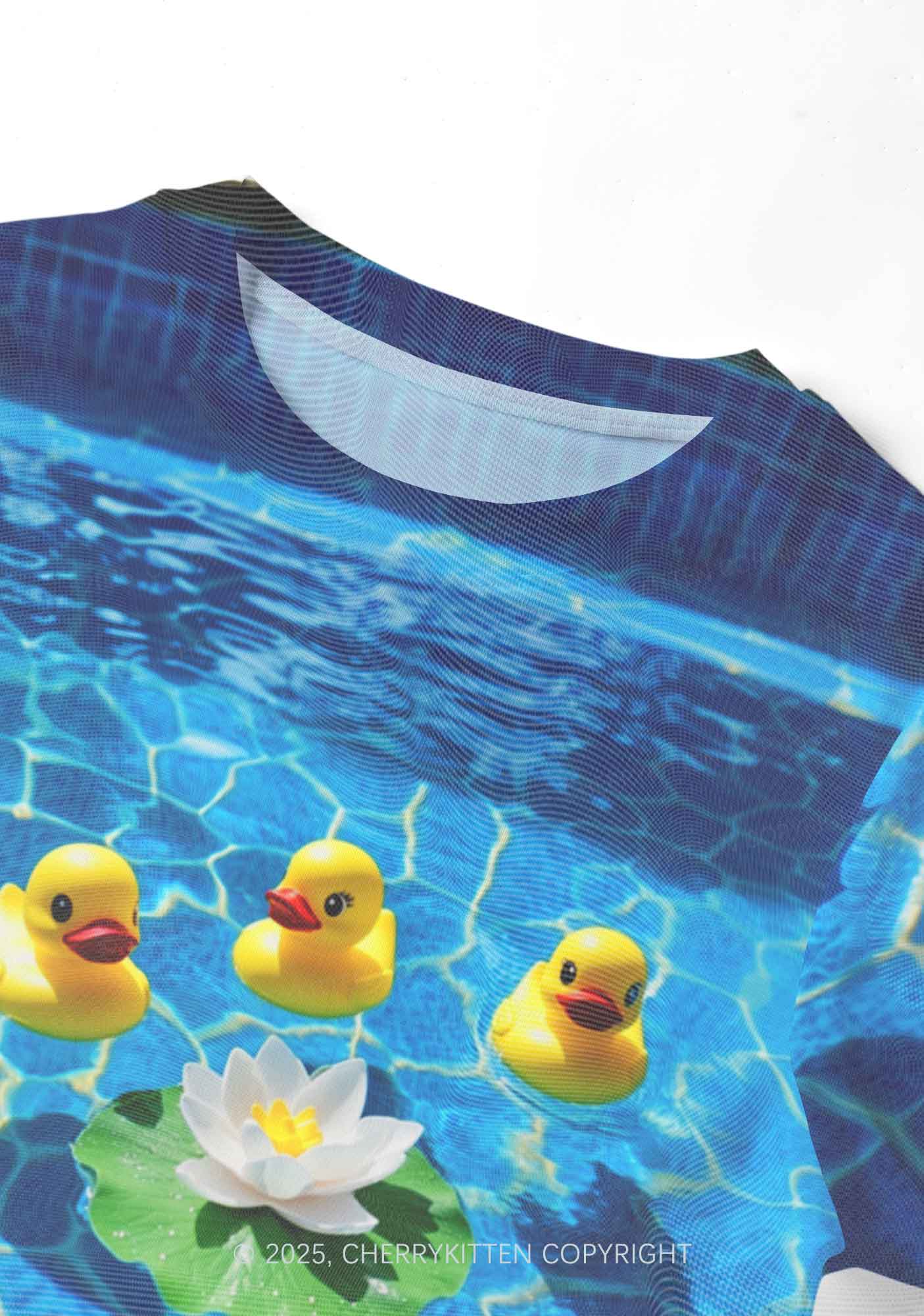 Three Ducks And Lily Y2K Mesh Crop Top Cherrykitten