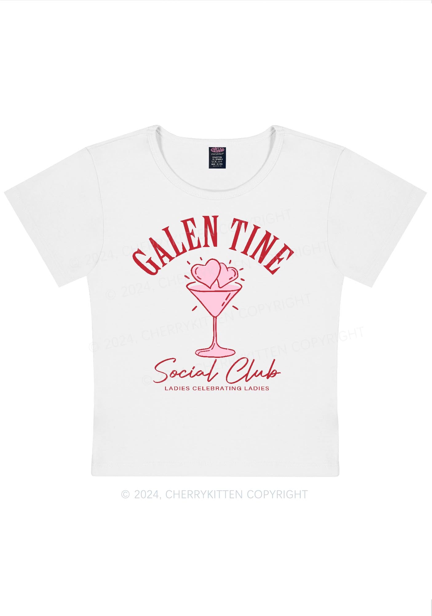 Galentine Social Club Y2K Valentine's Day Baby Tee Cherrykitten