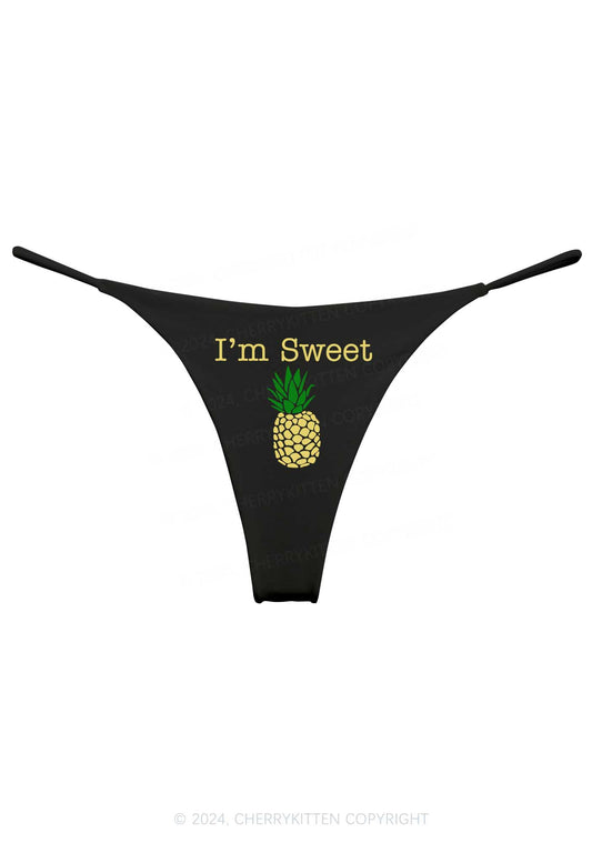Sweet Pineapple Y2K Bikini String Thong Cherrykitten